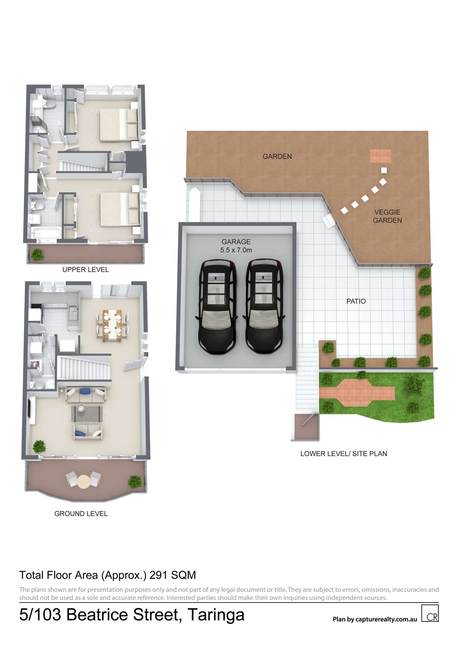 Floorplan of Homely townhouse listing, 5/103 BEATRICE STREET, Taringa QLD 4068