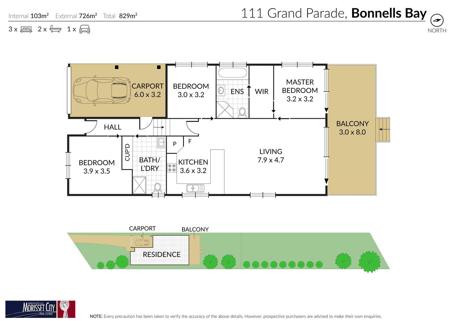 Floorplan of Homely house listing, 111 Grand Parade, Bonnells Bay NSW 2264