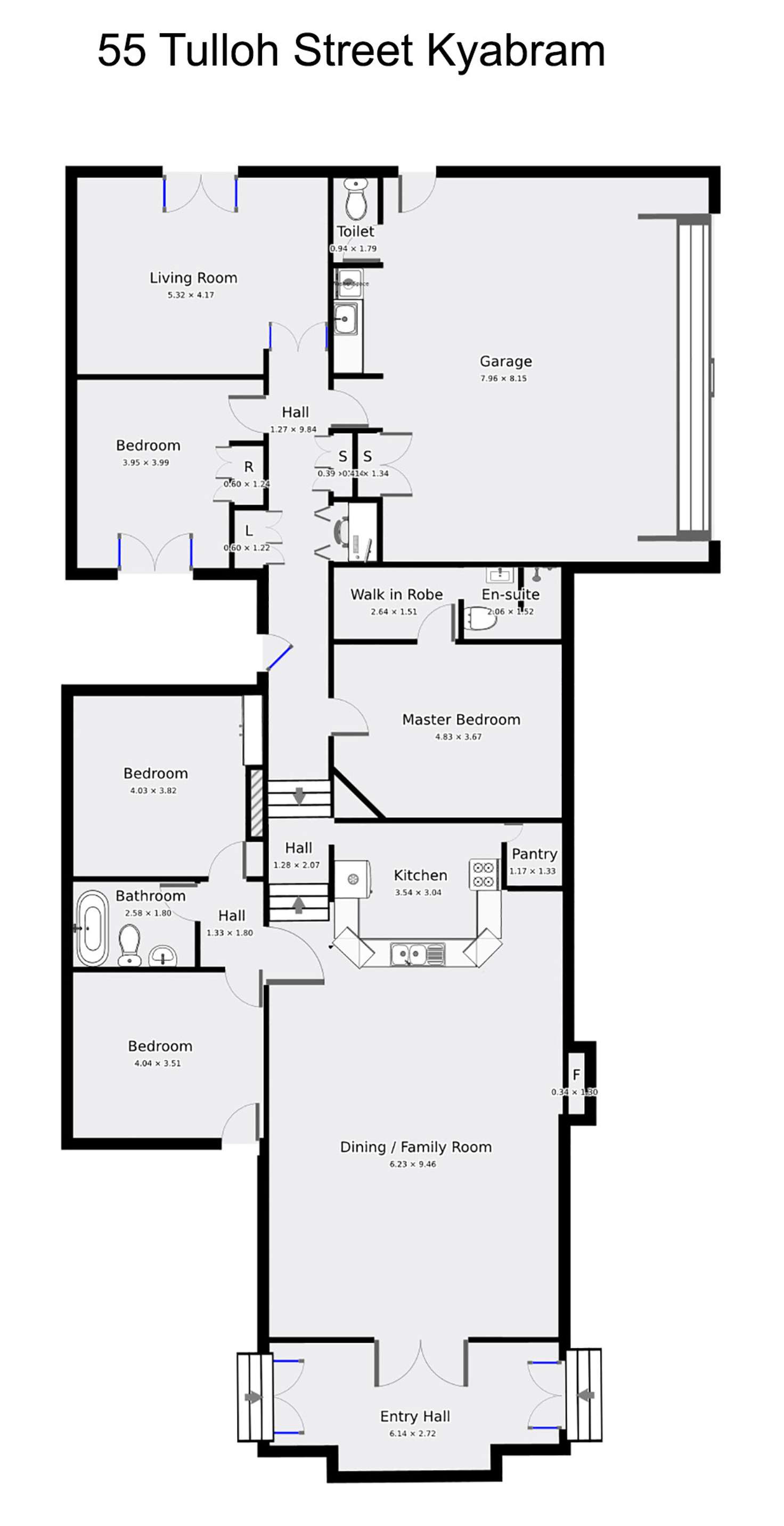 Floorplan of Homely house listing, 55 Tulloh Street, Kyabram VIC 3620