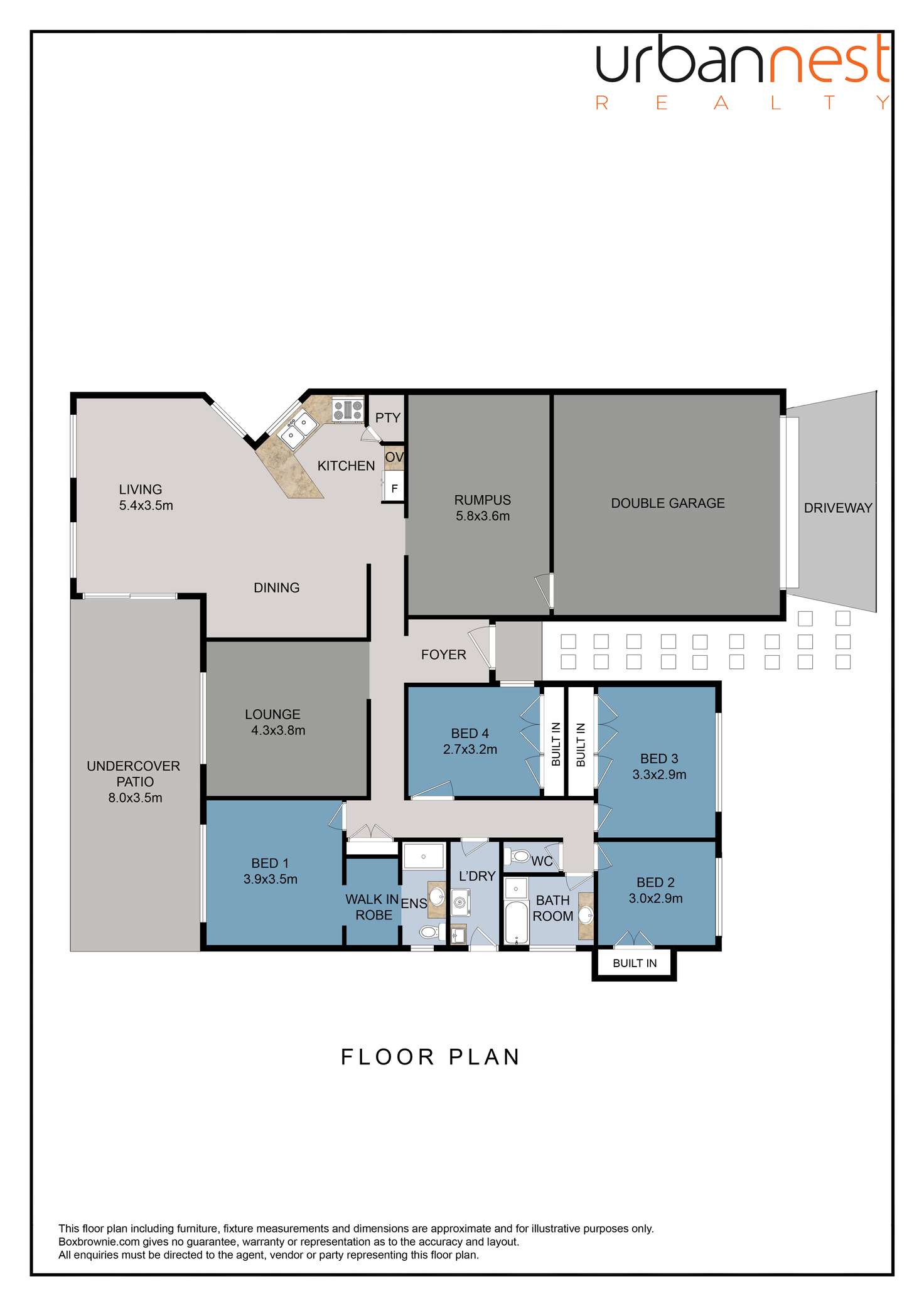 Floorplan of Homely house listing, 46 Jessica Crescent, Nudgee QLD 4014