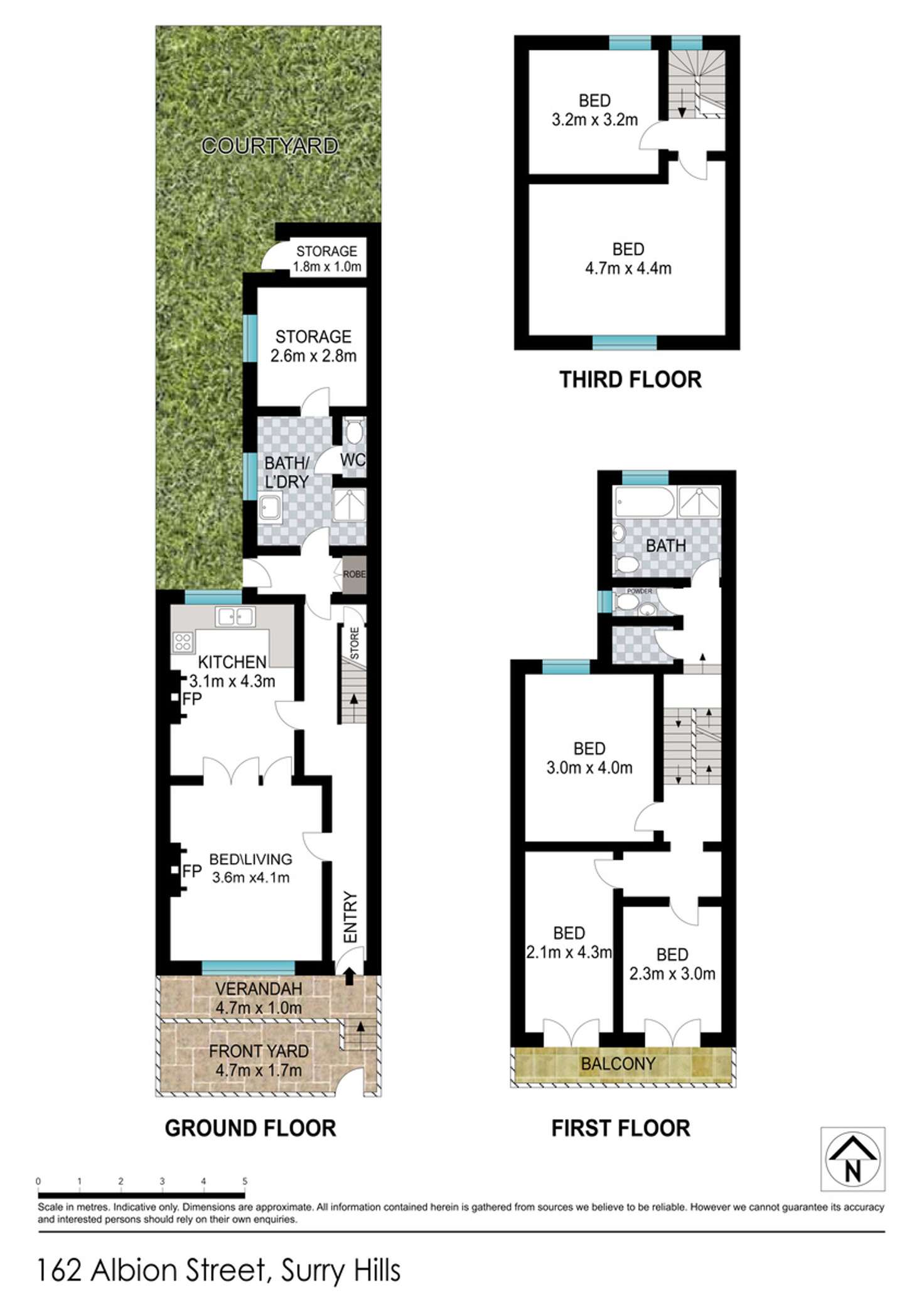 Floorplan of Homely terrace listing, 162 Albion Street, Surry Hills NSW 2010