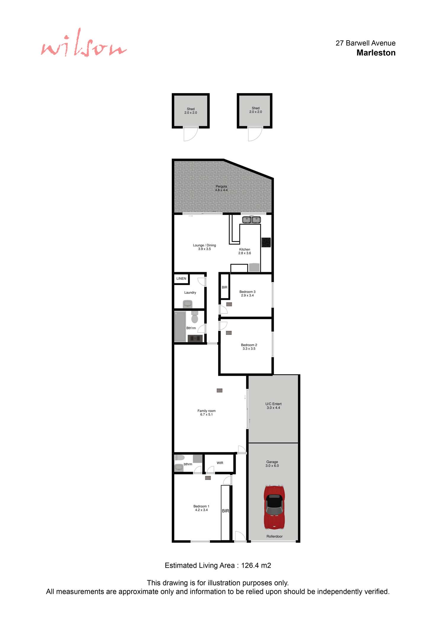 Floorplan of Homely house listing, 27 Barwell Avenue, Marleston SA 5033
