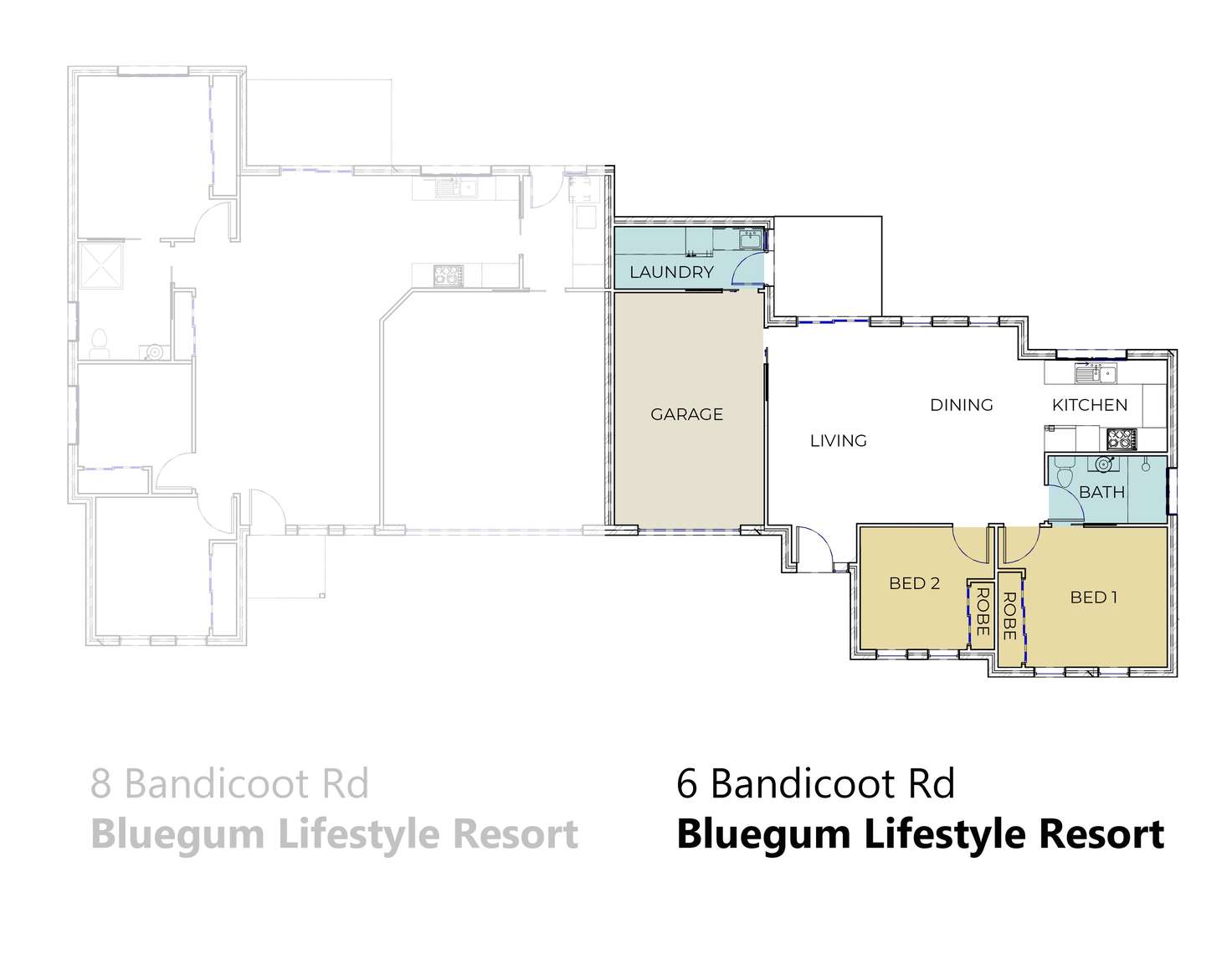 Floorplan of Homely villa listing, 6 Bandicoot Rd, Thirlmere NSW 2572