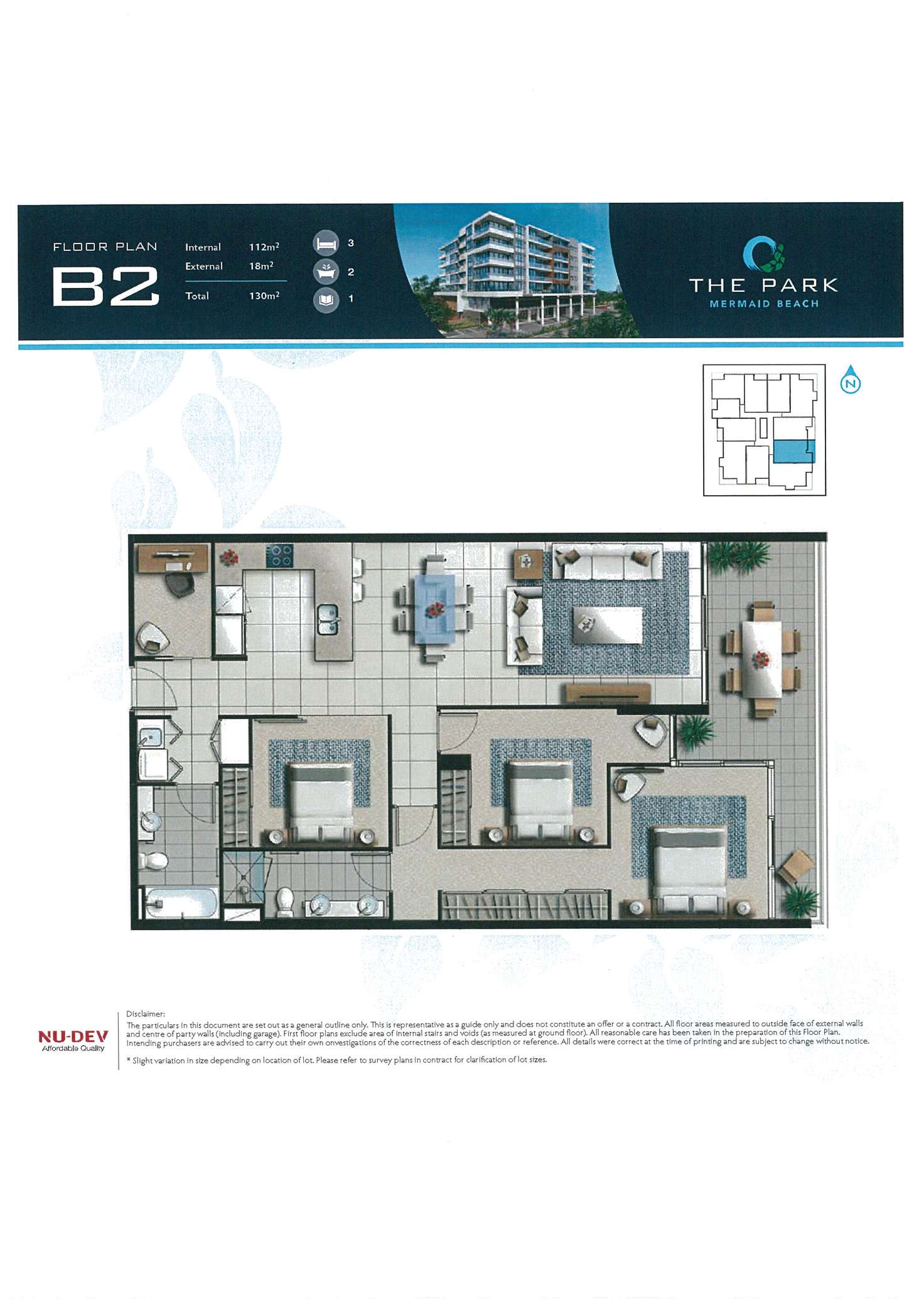 Floorplan of Homely unit listing, 302/9 MARKERI STREET, Mermaid Beach QLD 4218