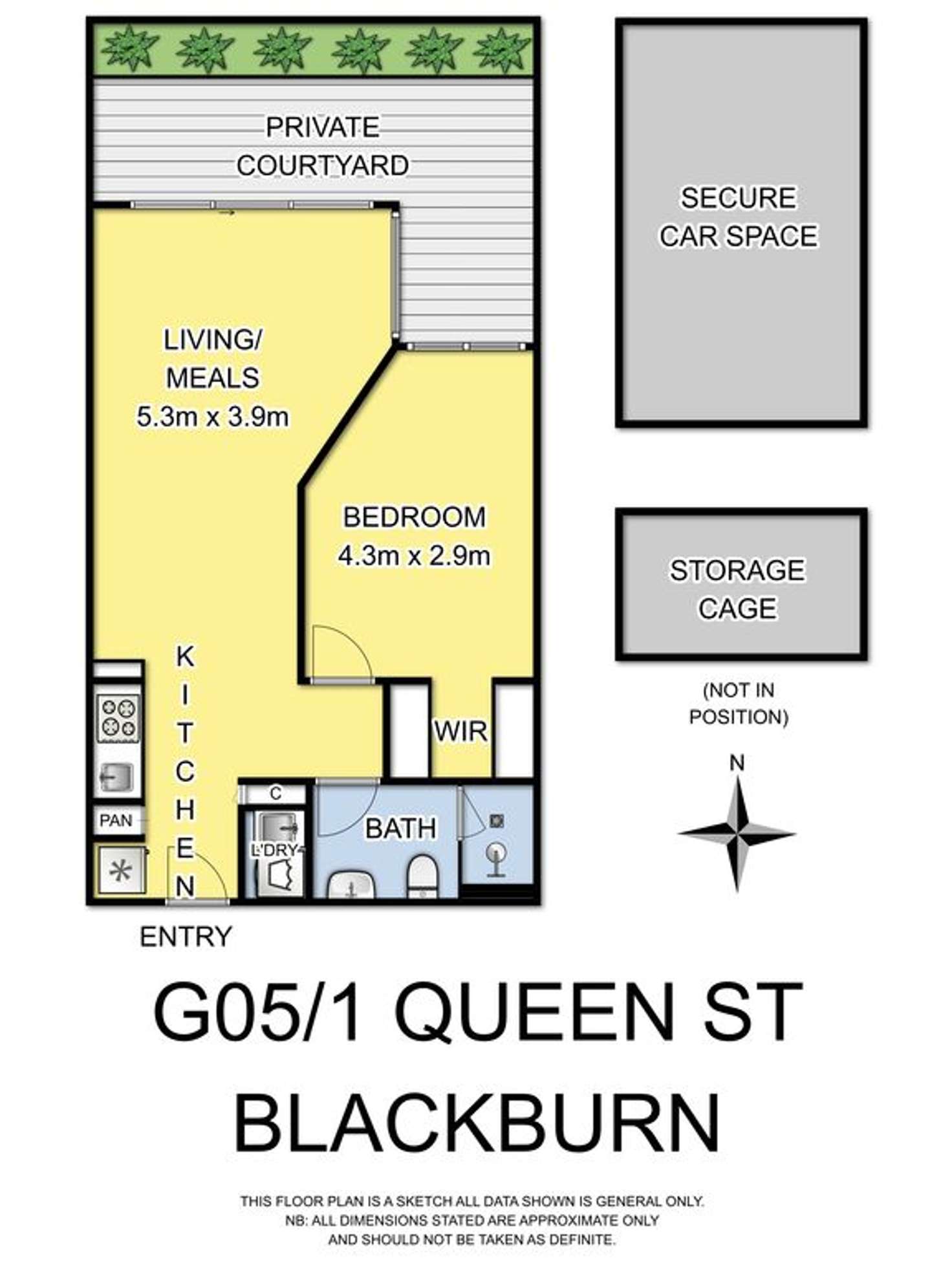 Floorplan of Homely apartment listing, G05/1 Queen Street, Blackburn, Blackburn VIC 3130