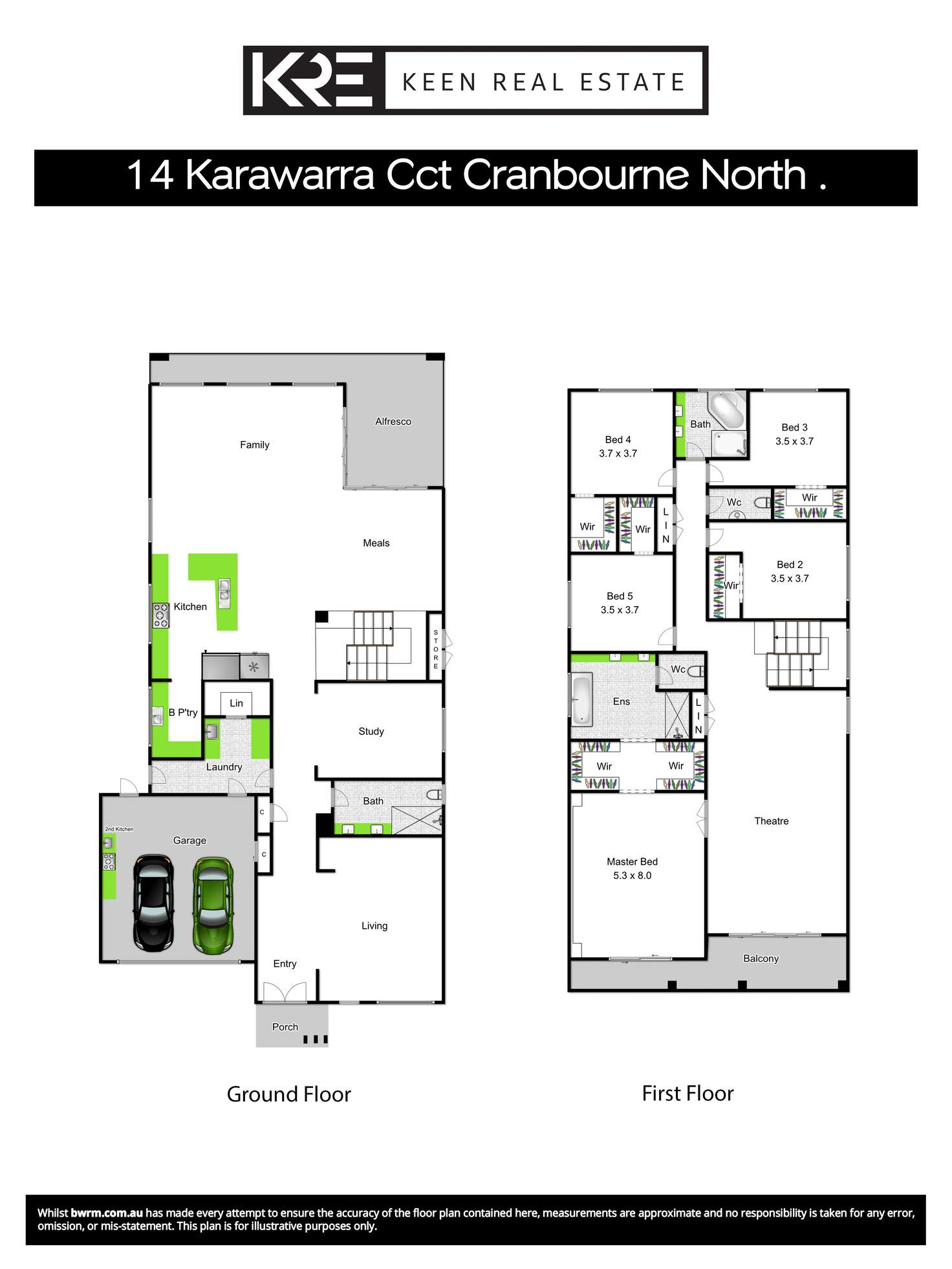 Floorplan of Homely house listing, 14 Karawarra Circuit, Cranbourne North VIC 3977