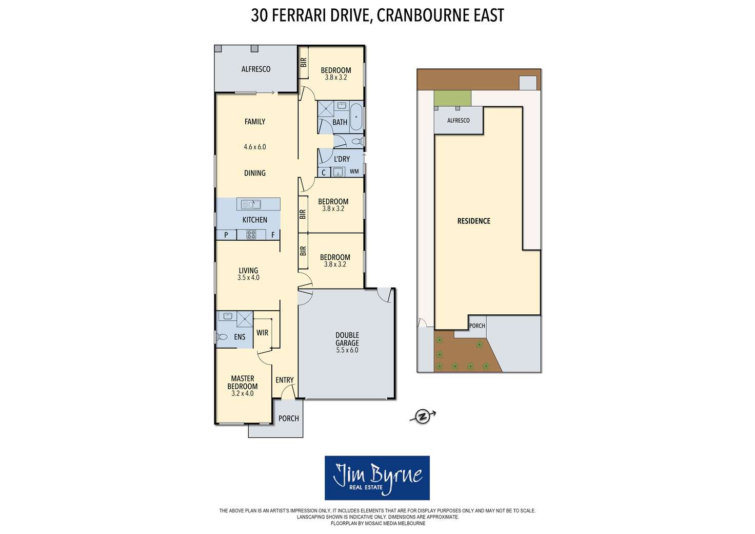 Floorplan of Homely house listing, 30 Ferrari Drive, Cranbourne East VIC 3977