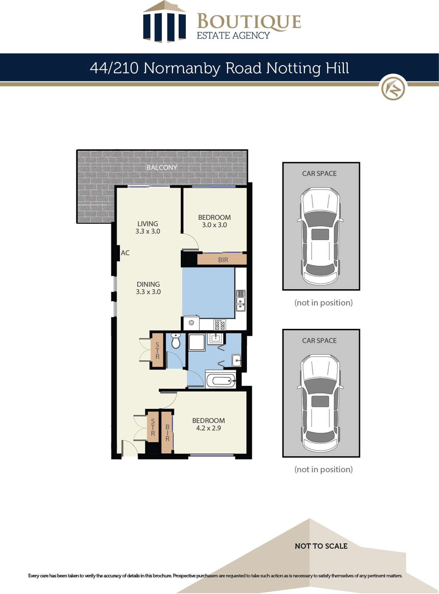Floorplan of Homely apartment listing, 44/210 Normanby Road, Notting Hill VIC 3168
