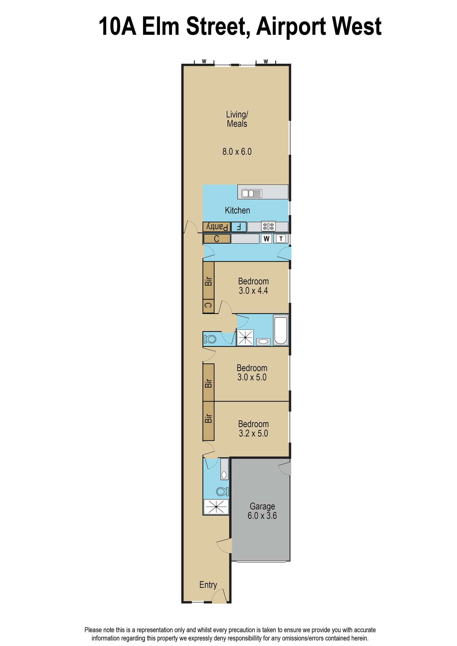 Floorplan of Homely house listing, 10 Elm Street, Airport West VIC 3042