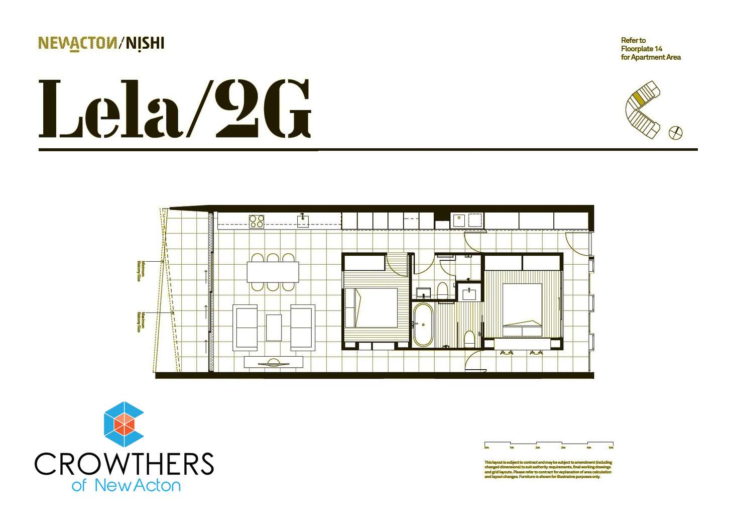 Floorplan of Homely apartment listing, 1405/25 Edinburgh Avenue, City ACT 2601