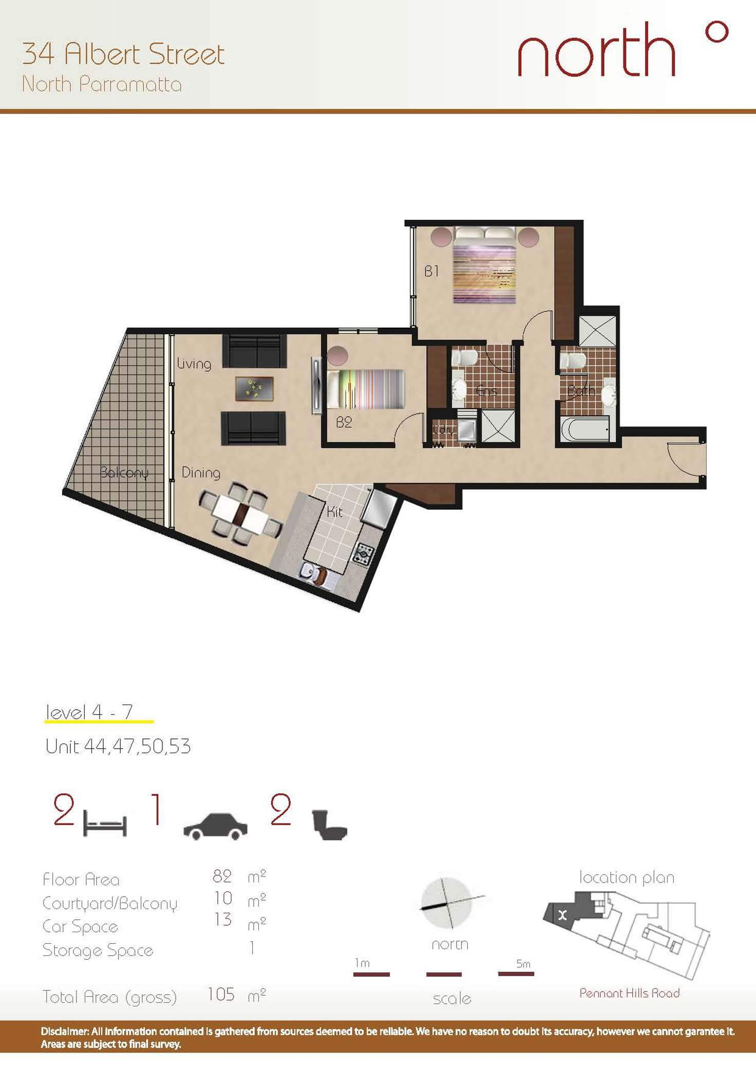 Floorplan of Homely apartment listing, 50/34 Albert Street, North Parramatta NSW 2151