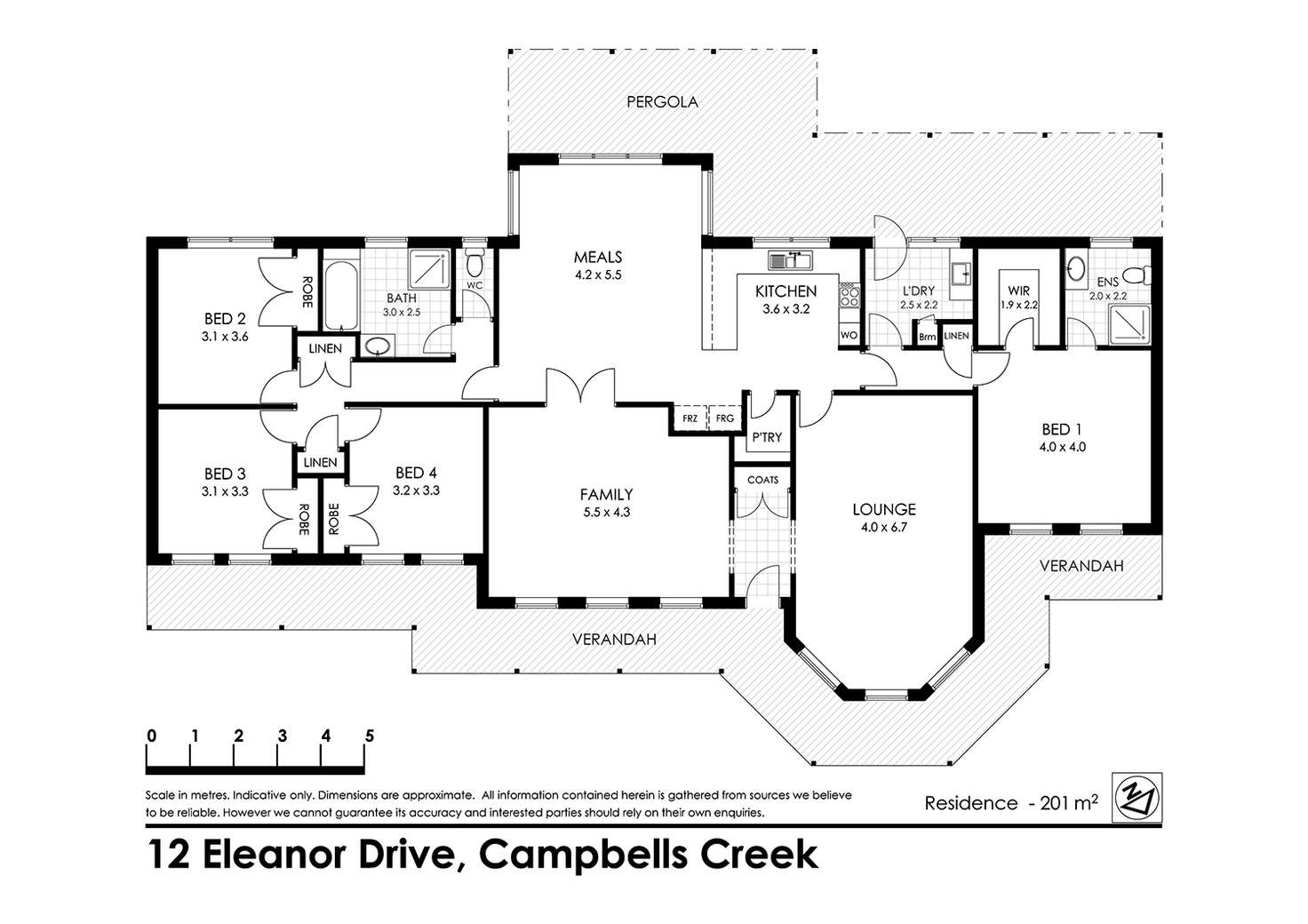 Floorplan of Homely house listing, 12 Eleanor Drive, Campbells Creek VIC 3451