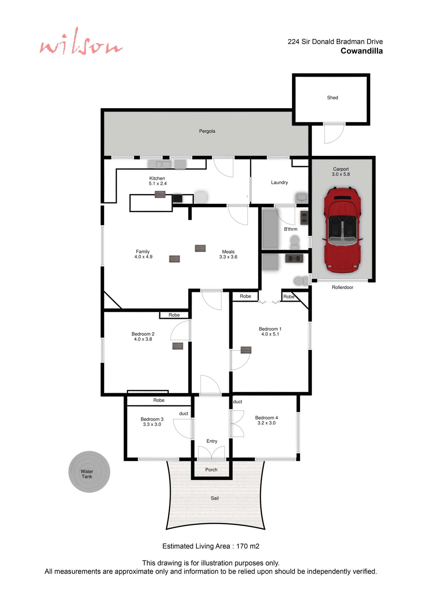 Floorplan of Homely house listing, 224 Sir Donald Bradman Drive, Cowandilla SA 5033
