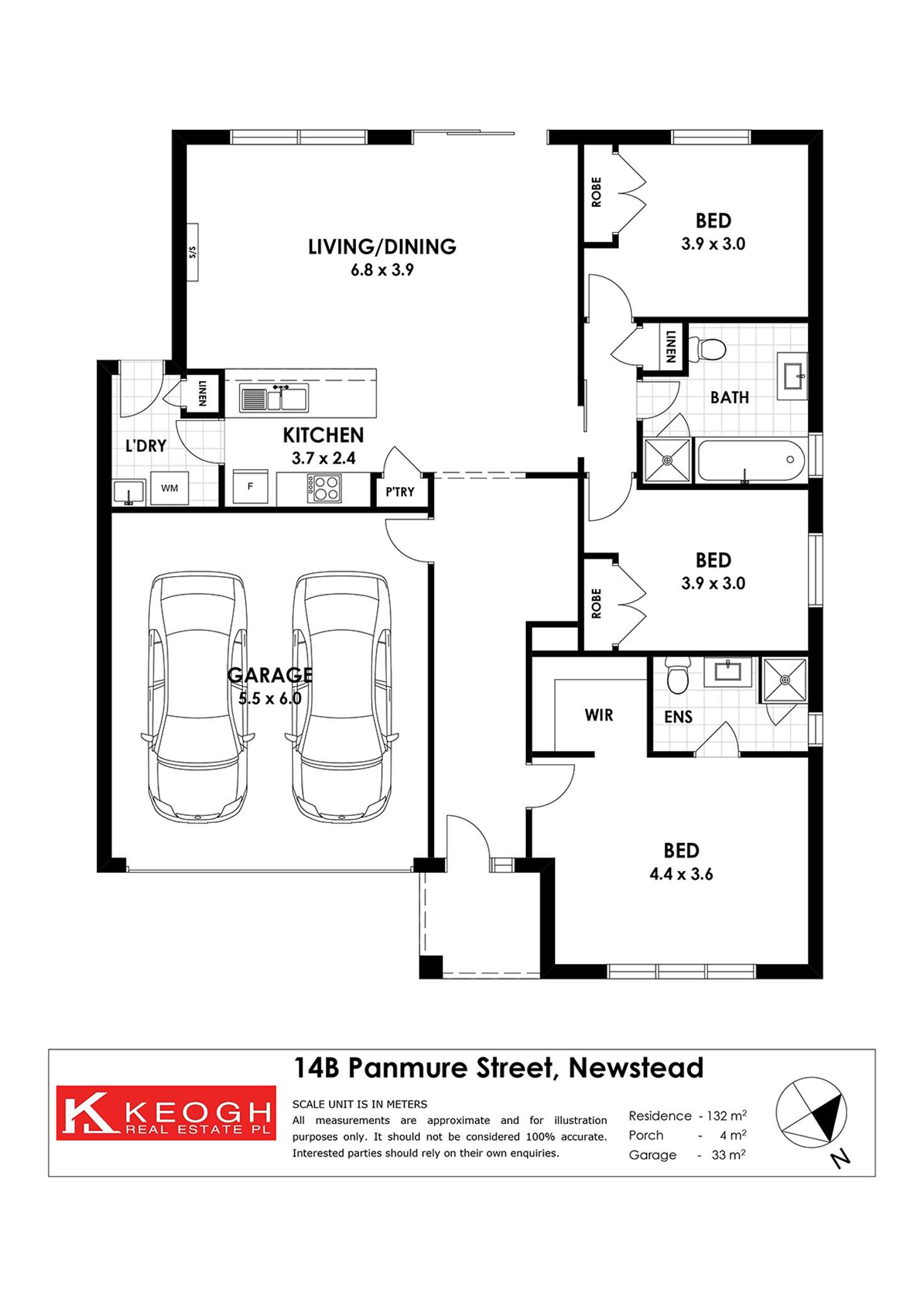 Floorplan of Homely house listing, 3/14 Panmure Street, Newstead VIC 3462