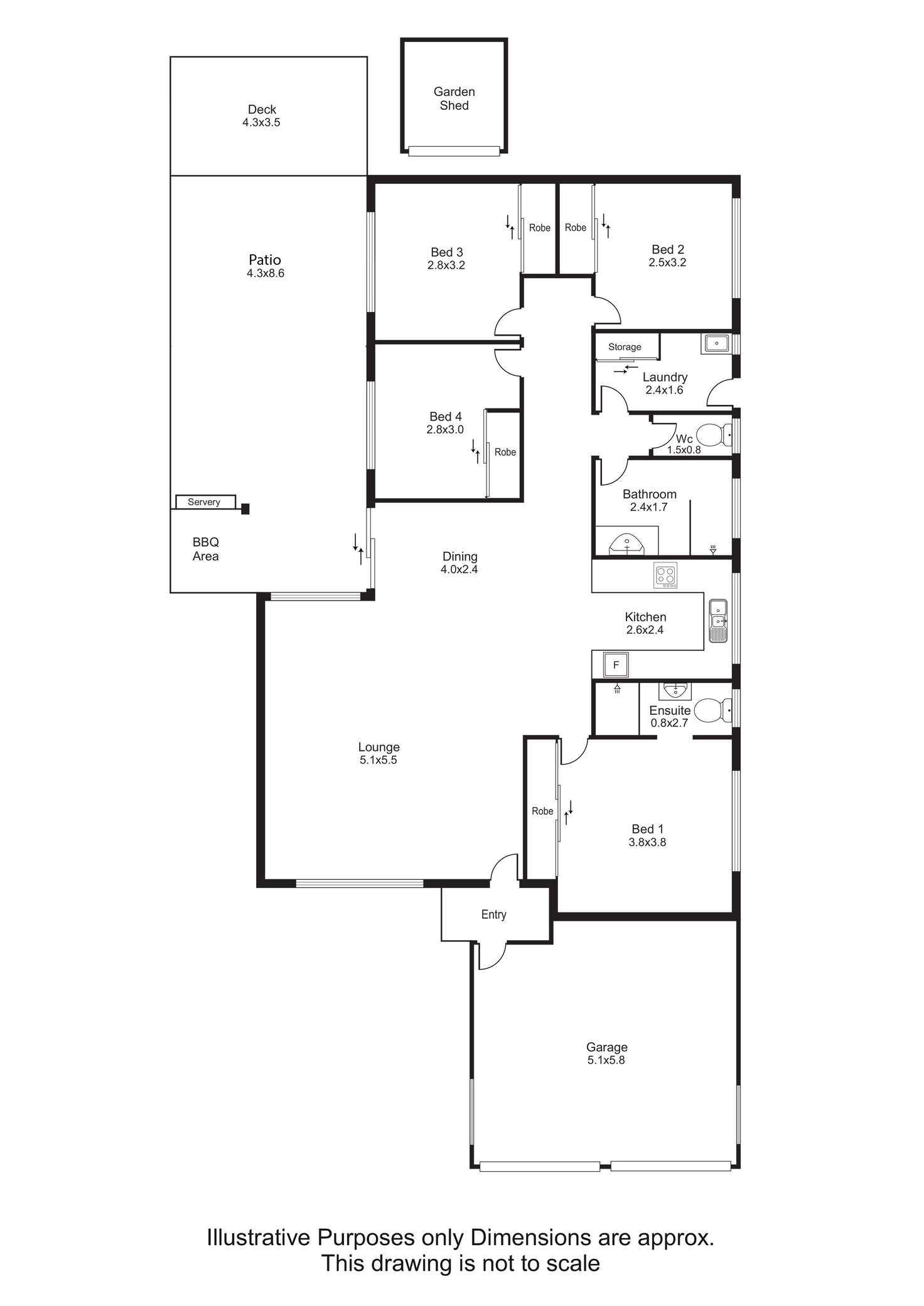 Floorplan of Homely house listing, 18 Tuffley Close, Kanimbla QLD 4870
