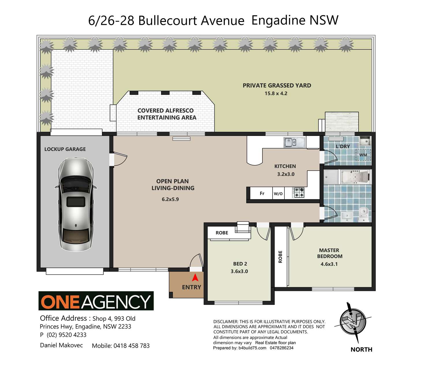 Floorplan of Homely villa listing, 6/26-28 Bullecourt Avenue, Engadine NSW 2233