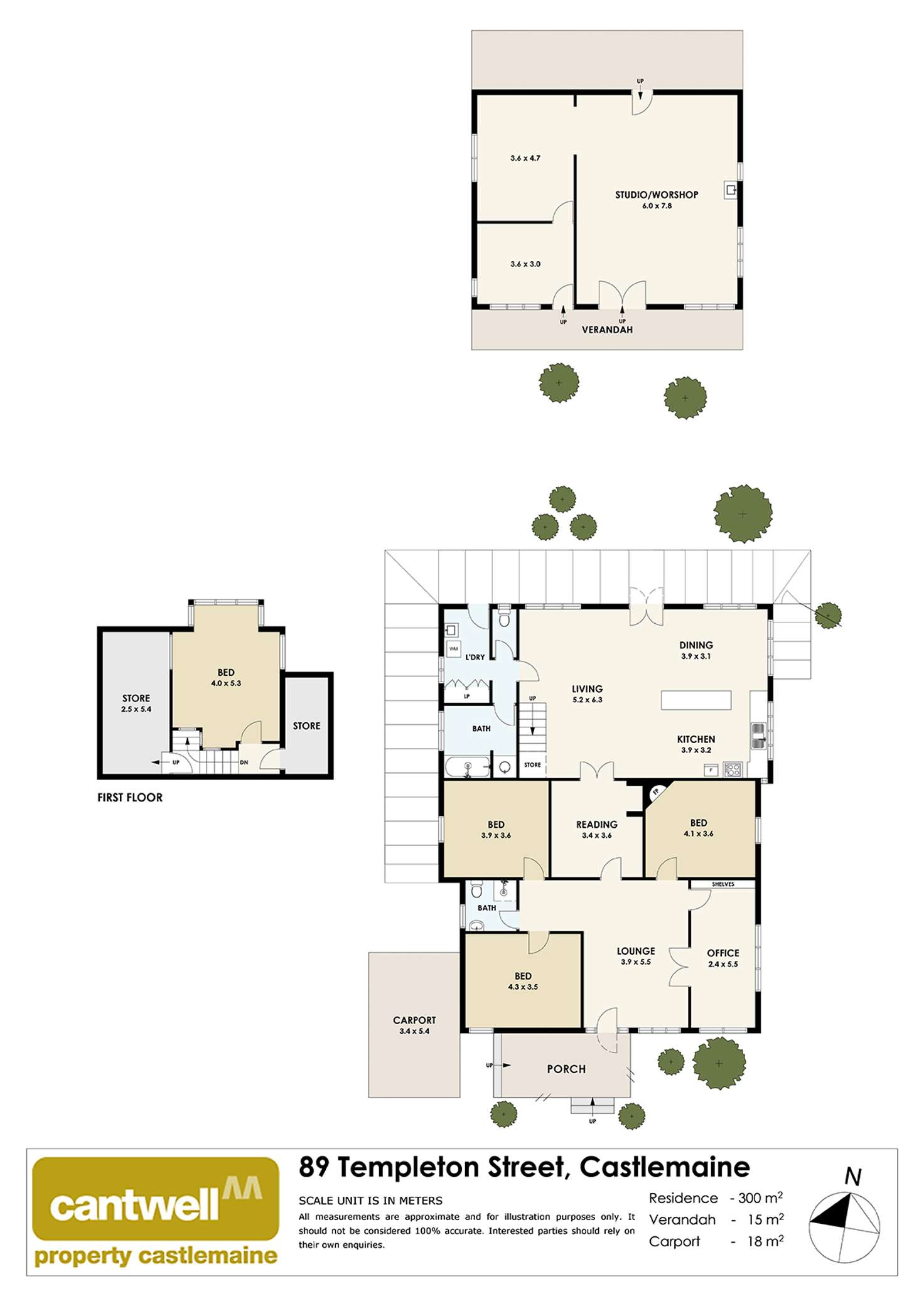 Floorplan of Homely house listing, 89 Templeton St, Castlemaine VIC 3450