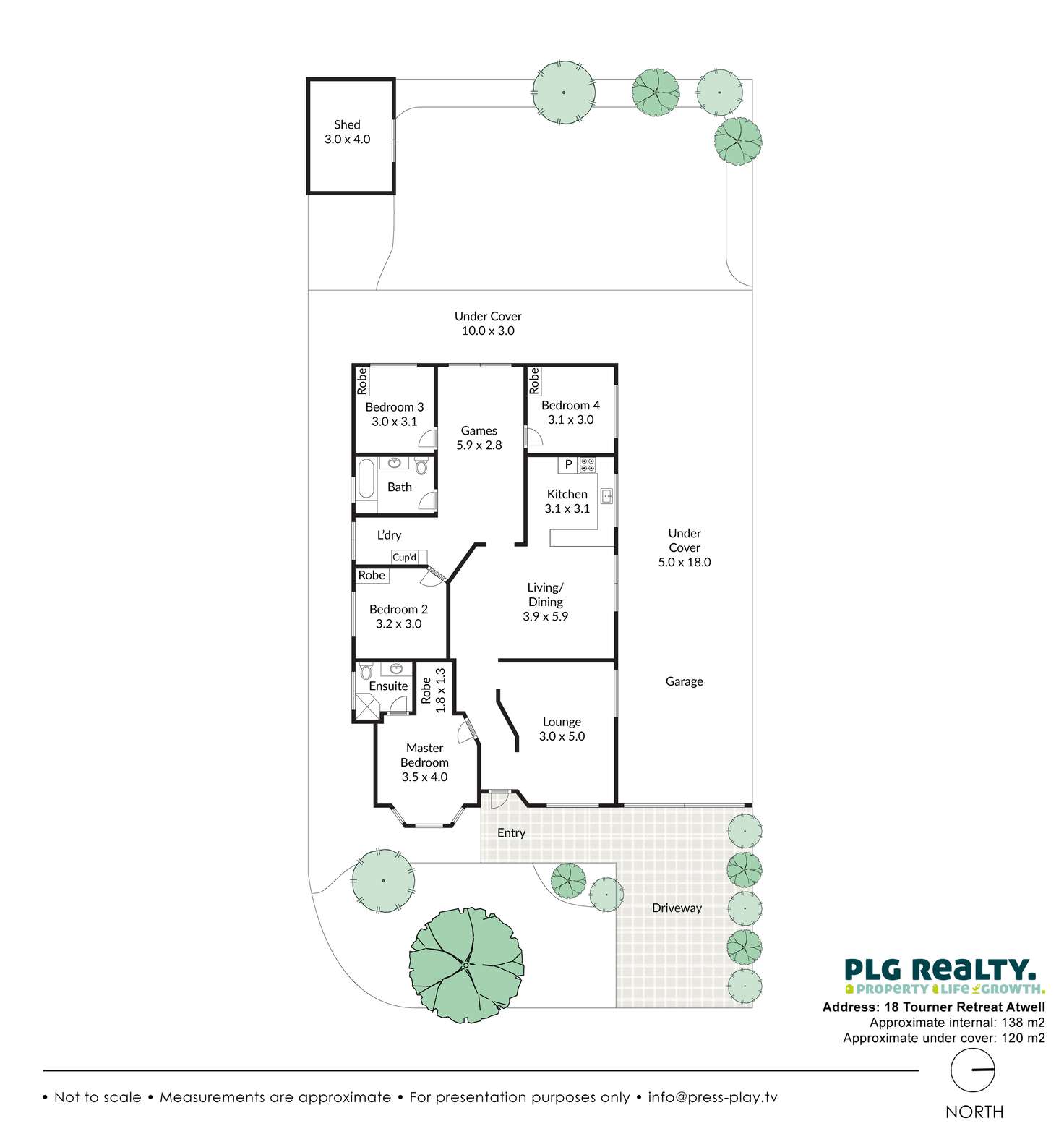 Floorplan of Homely house listing, 18 Tourner Retreat, Atwell WA 6164