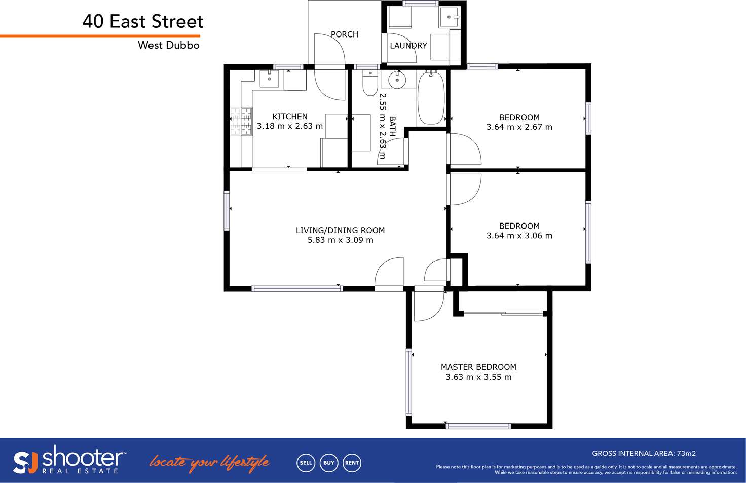 Floorplan of Homely house listing, 40 East Street, Dubbo NSW 2830