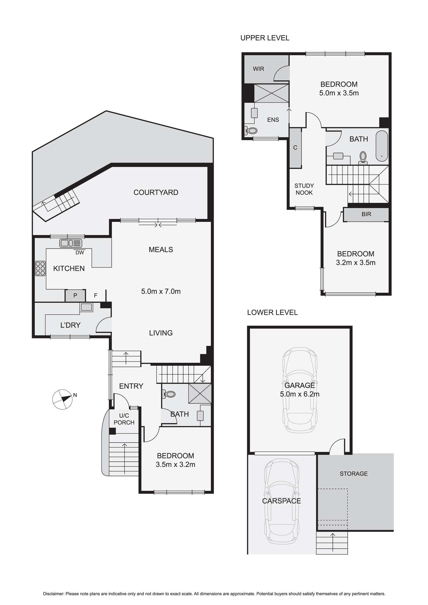Floorplan of Homely townhouse listing, 5/39 Hillside Grove, Airport West VIC 3042