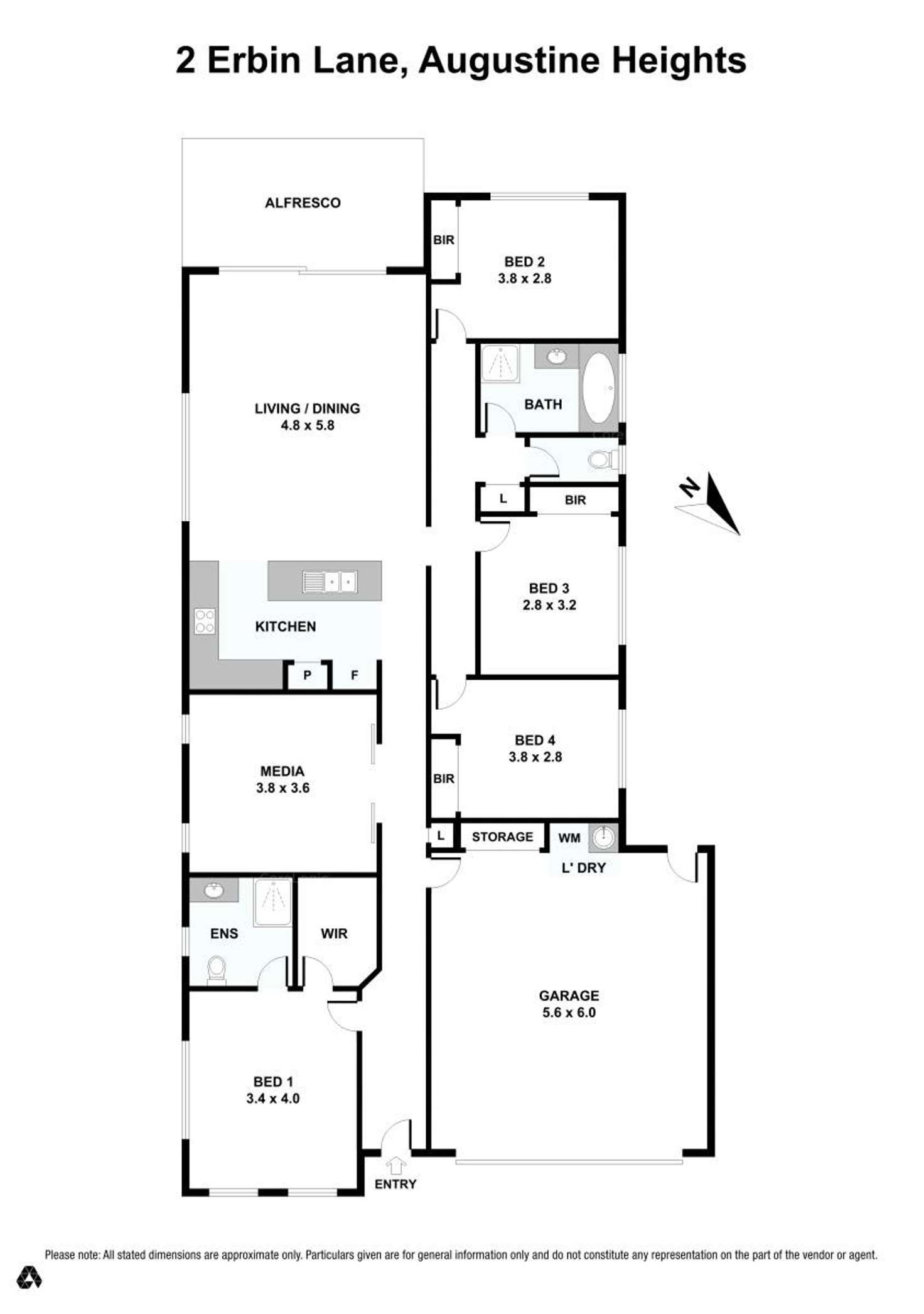 Floorplan of Homely house listing, 2 Erbin Lane, Augustine Heights QLD 4300