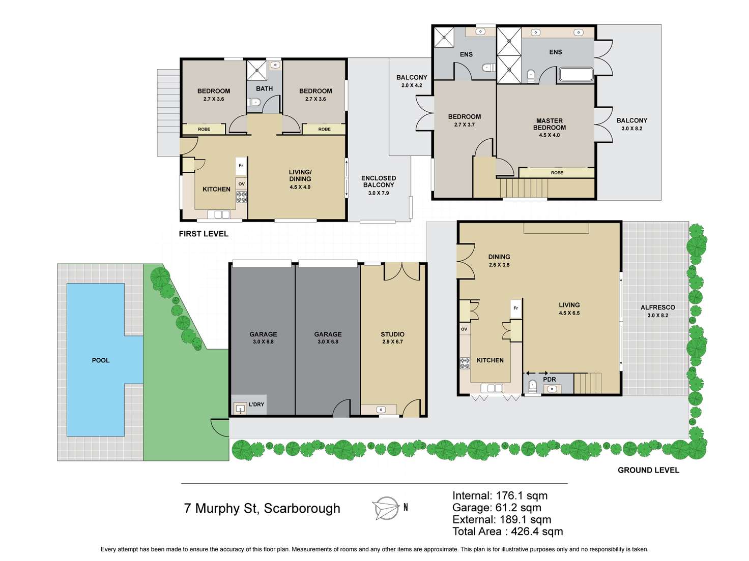 Floorplan of Homely house listing, 7 Murphy St, Scarborough QLD 4020
