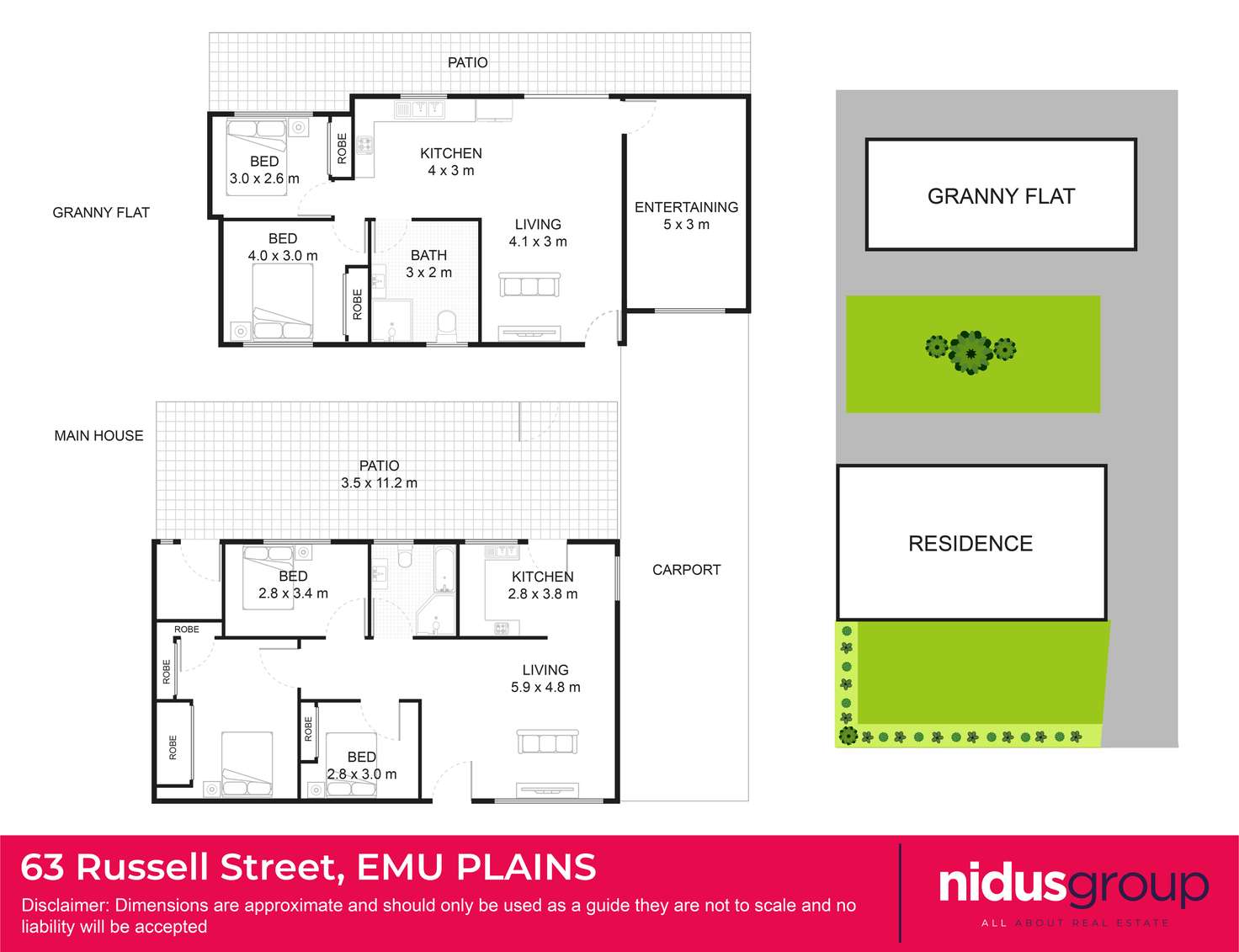 Floorplan of Homely house listing, 63 & 63a Russell Street, Emu Plains NSW 2750