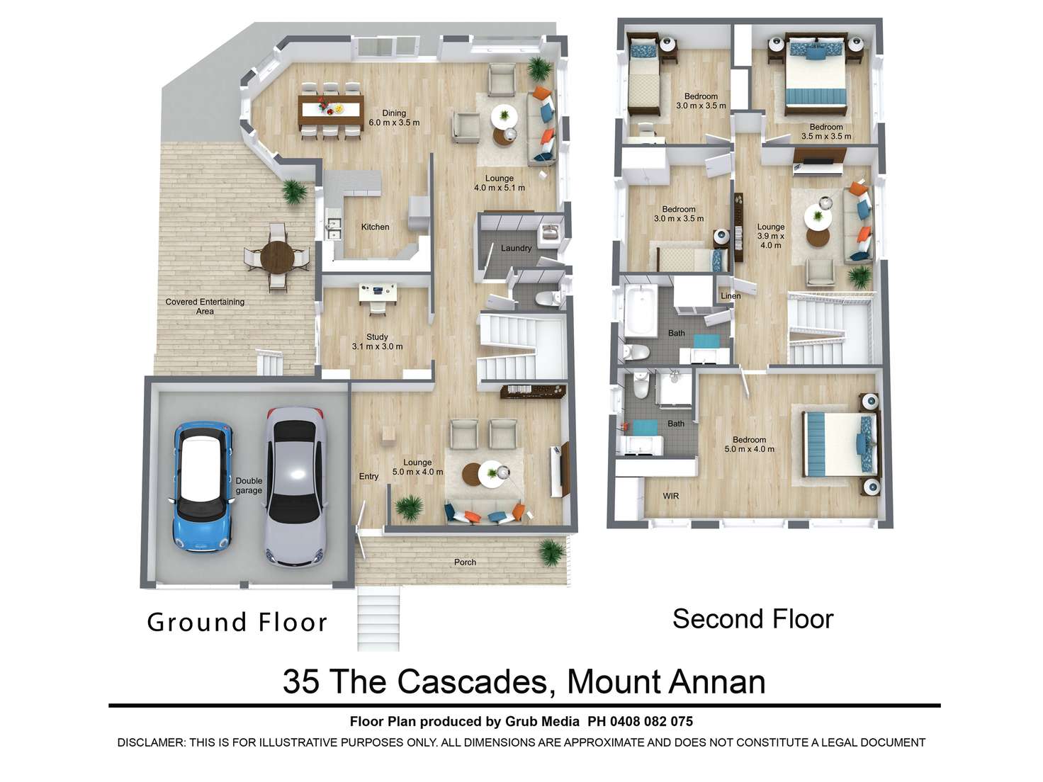 Floorplan of Homely house listing, 35 The Cascades, Mount Annan NSW 2567
