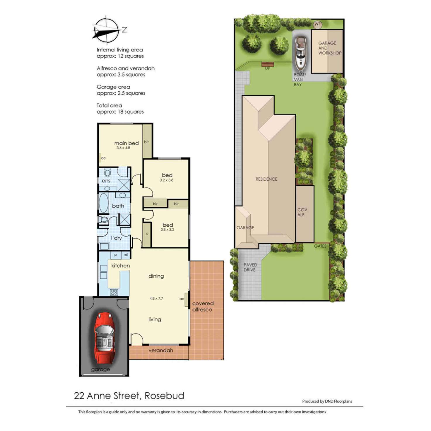 Floorplan of Homely house listing, 22 Anne Street, Rosebud VIC 3939