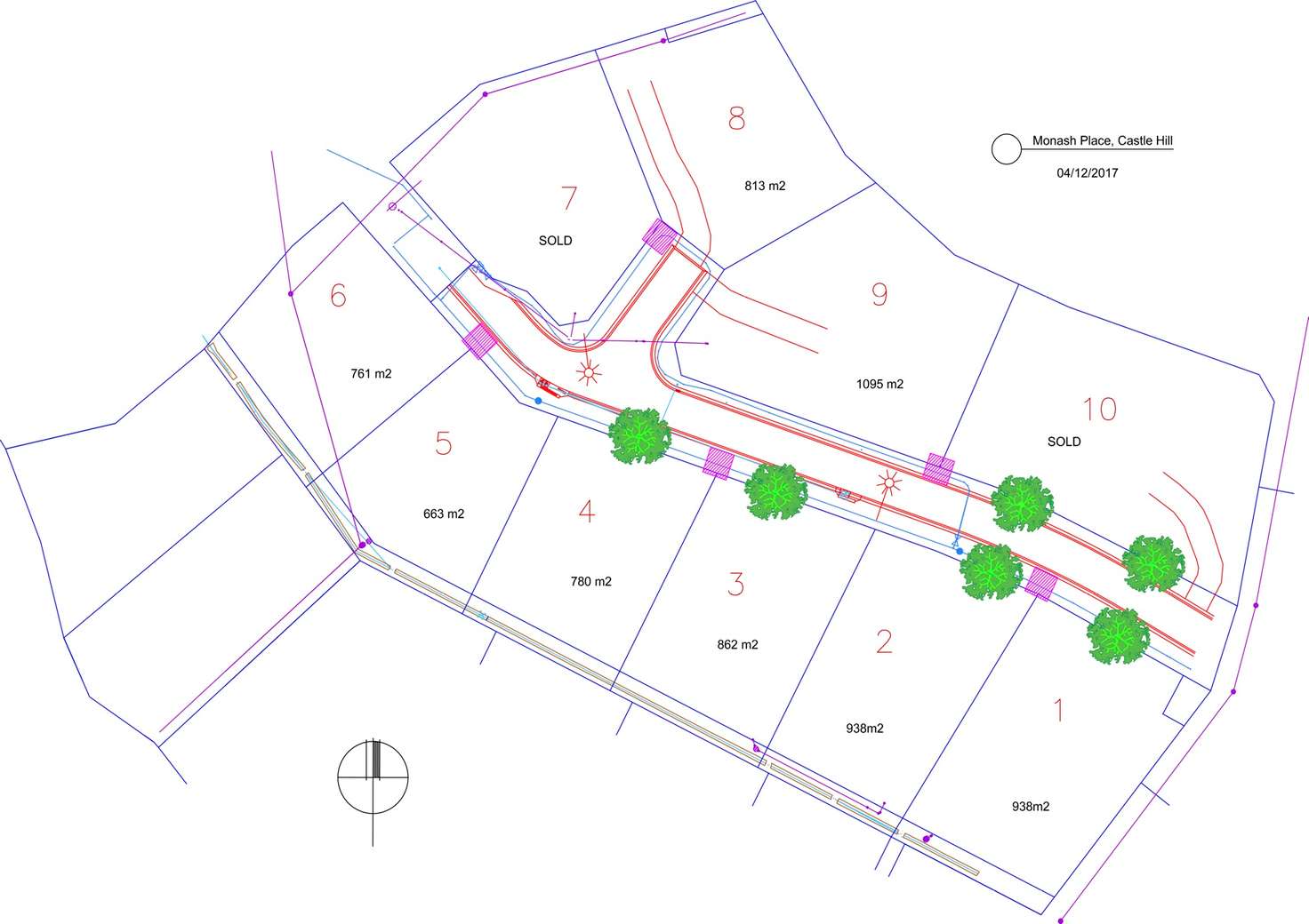 Floorplan of Homely residentialLand listing, 4 Monash Place, Castle Hill QLD 4810