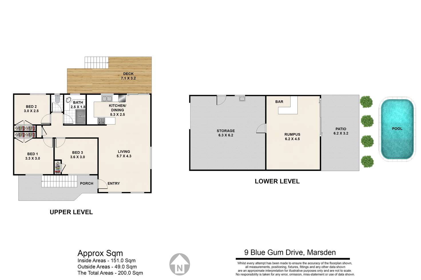 Floorplan of Homely house listing, 9 Blue Gum Drive, Marsden QLD 4132