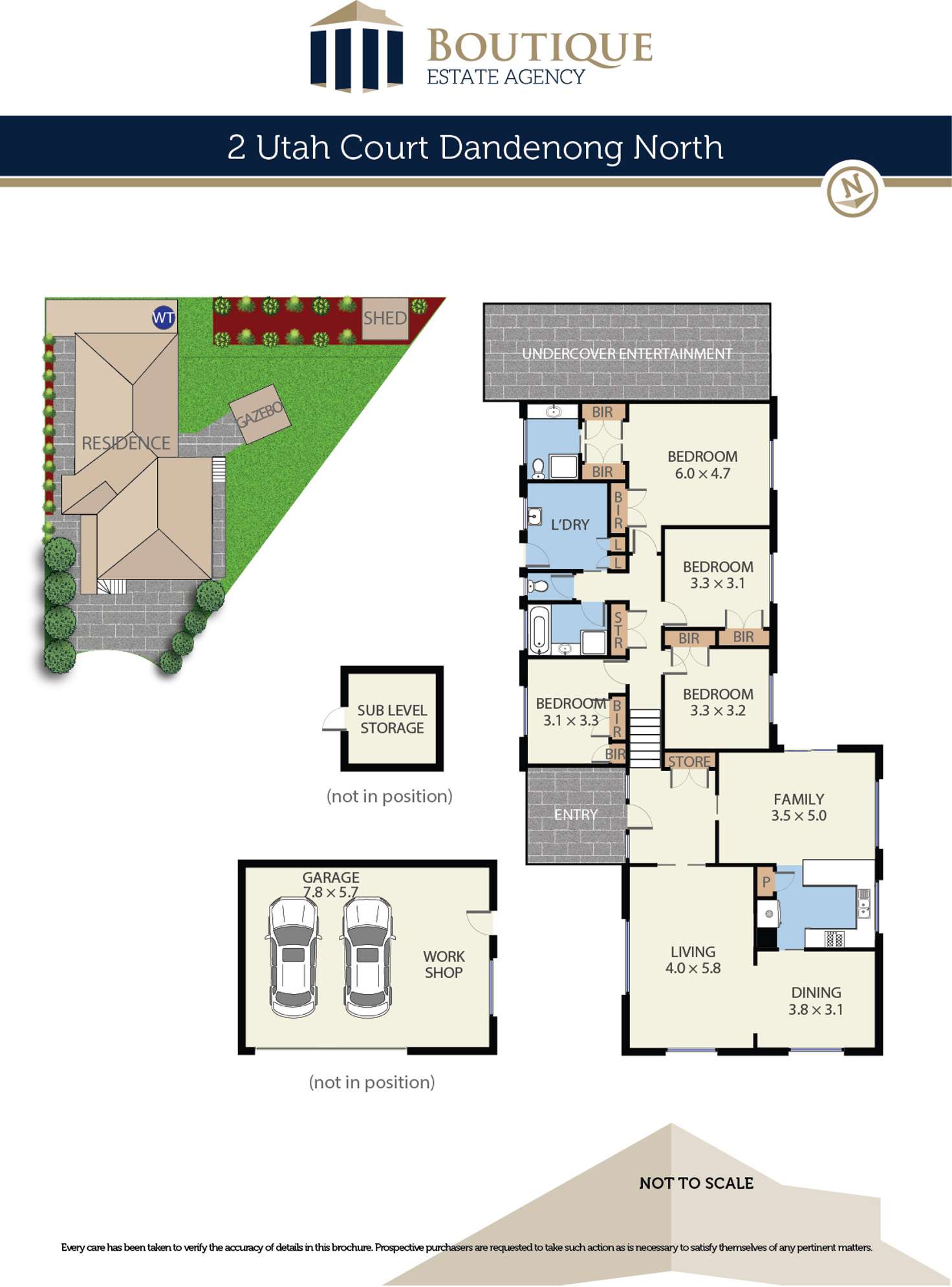 Floorplan of Homely house listing, 2 Utah Court, Dandenong North VIC 3175