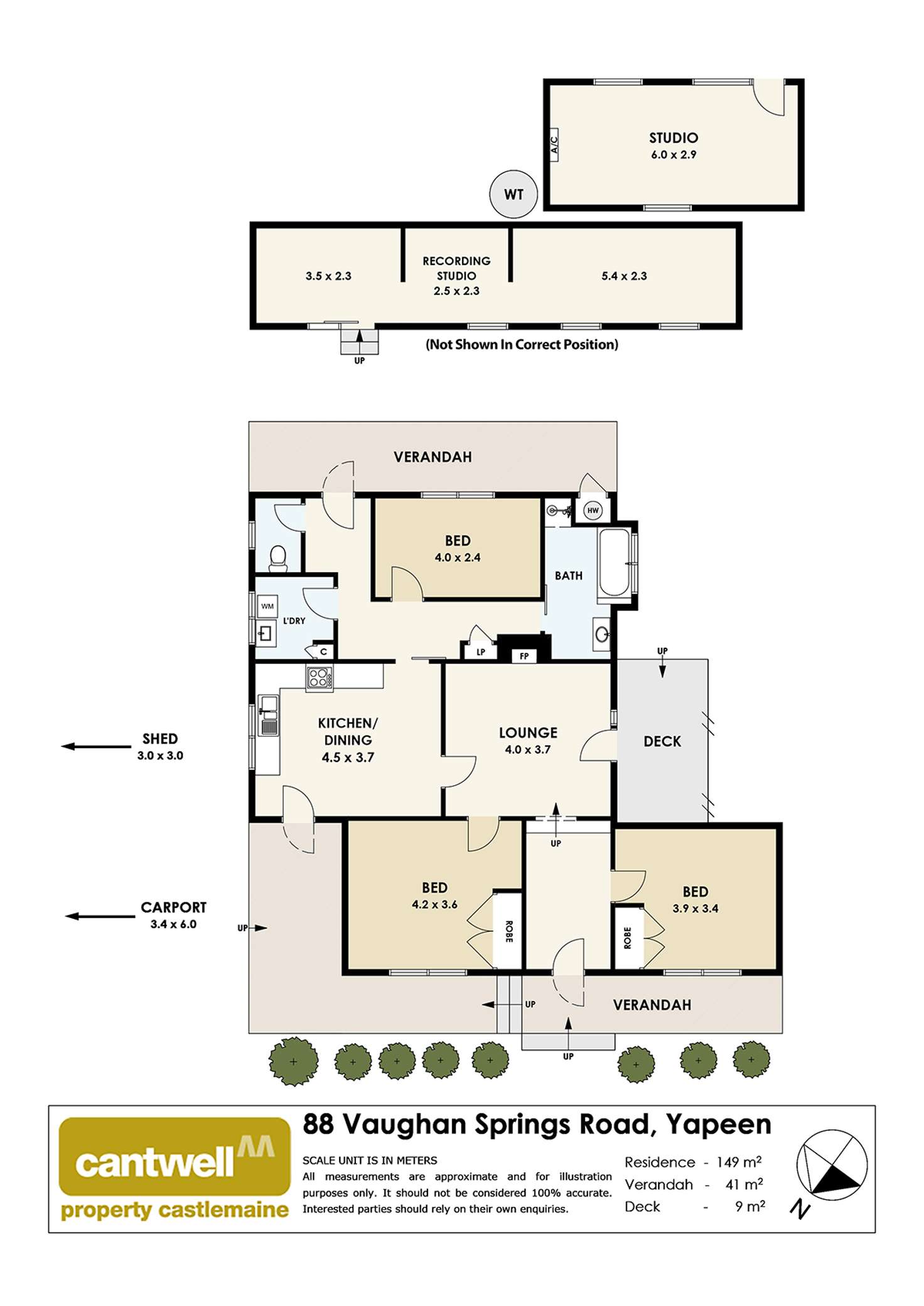 Floorplan of Homely house listing, 88 Vaughan Springs Road, Yapeen VIC 3451