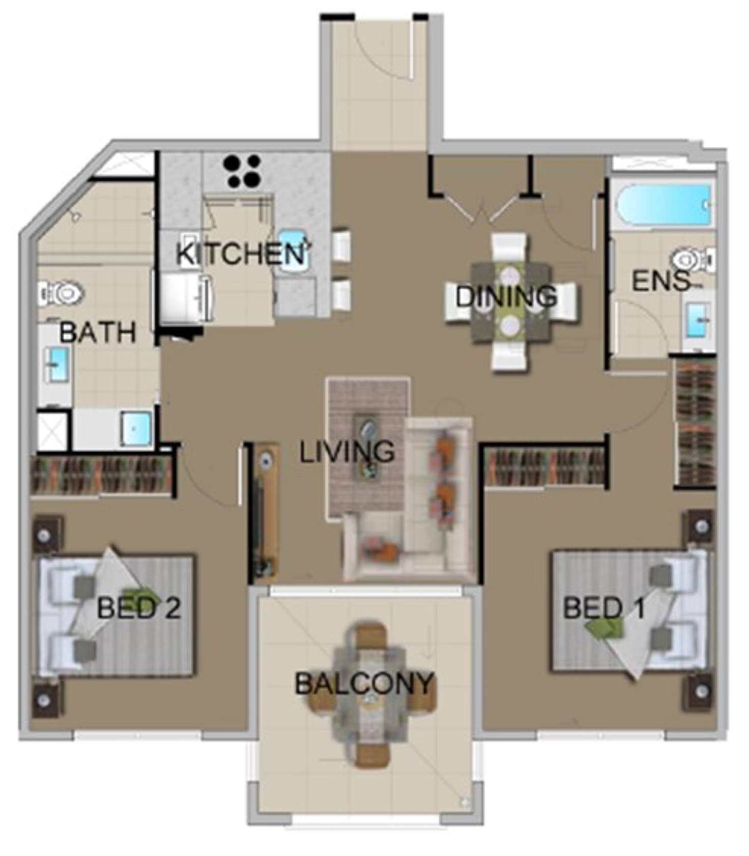 Floorplan of Homely unit listing, 22/43 Union Street, Nundah QLD 4012