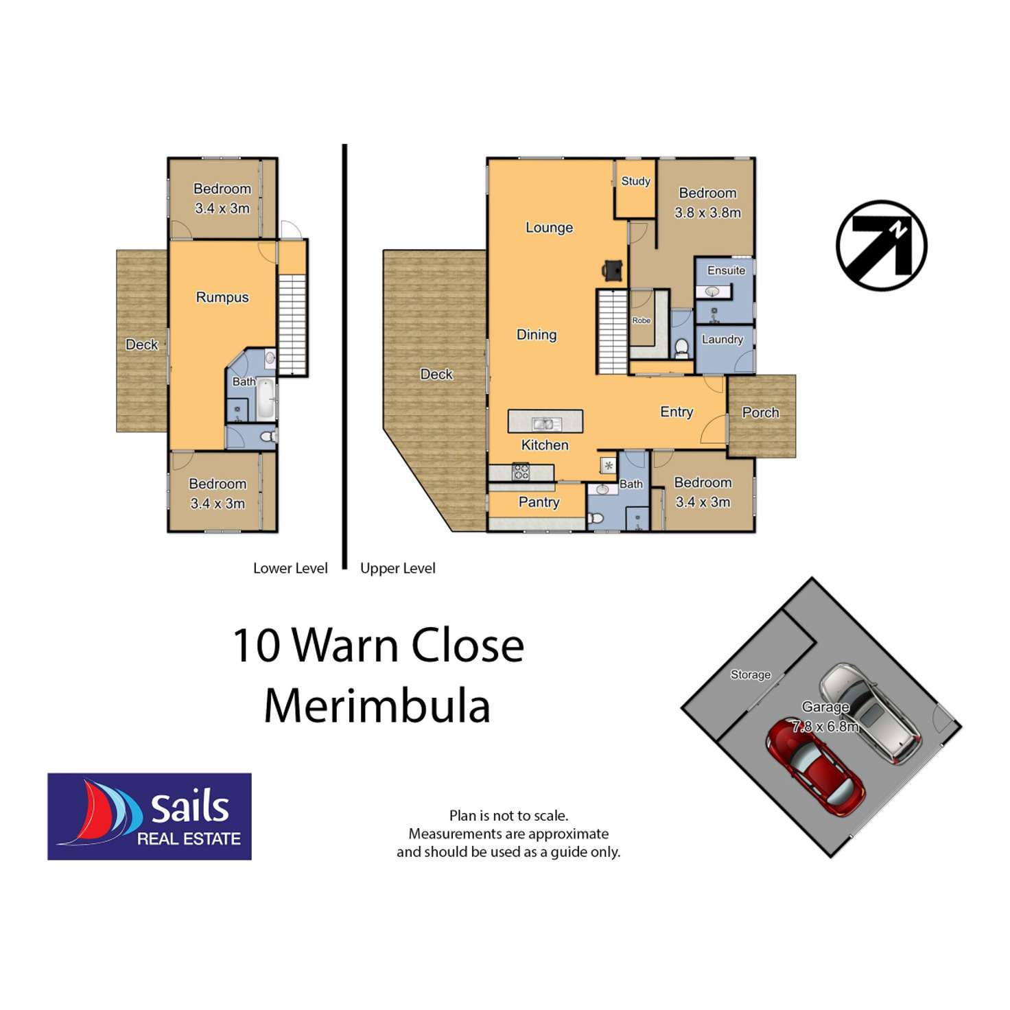 Floorplan of Homely house listing, 10 Warn Close, Merimbula NSW 2548