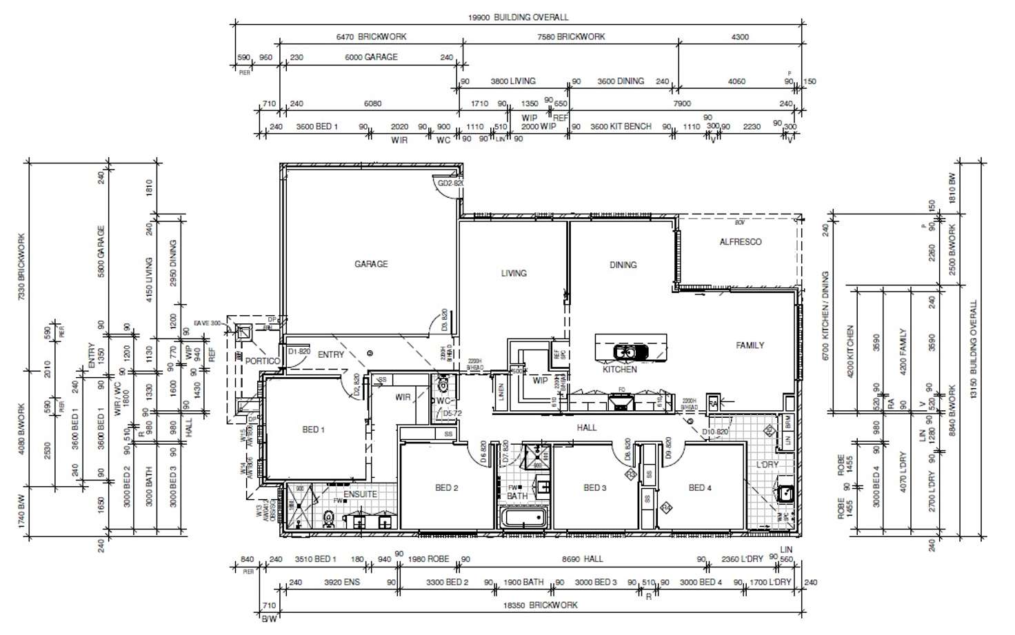 Floorplan of Homely house listing, 5 Throssell Crescent, Wodonga VIC 3690