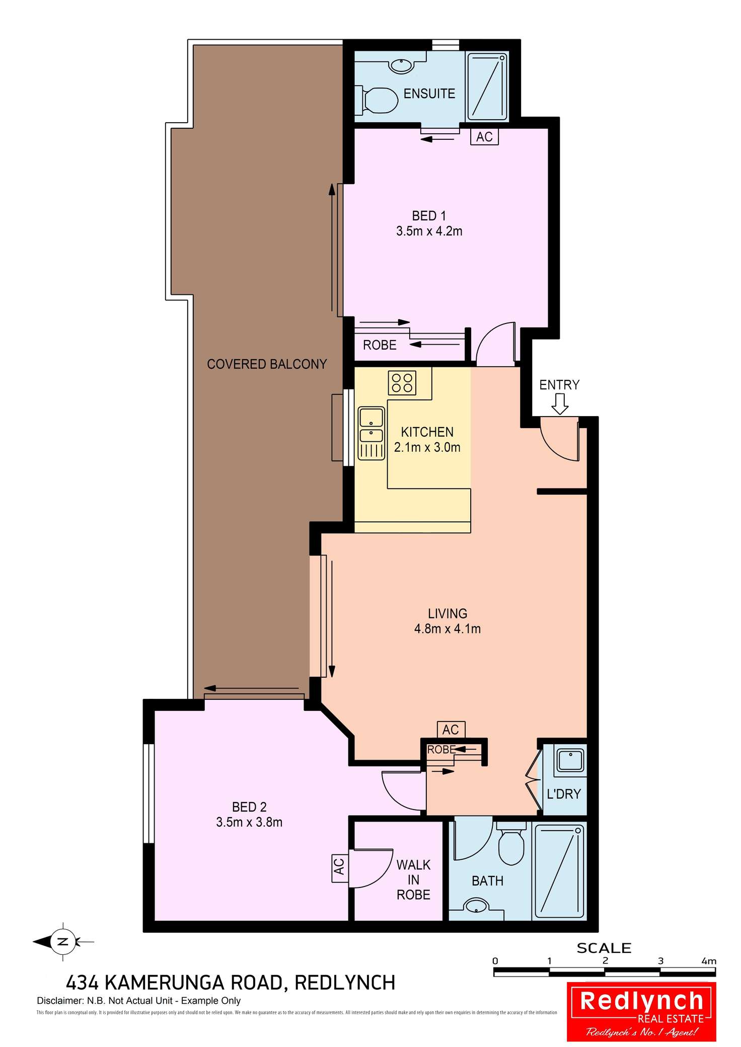 Floorplan of Homely unit listing, 42/434 -446 Kamerunga Road, Redlynch QLD 4870