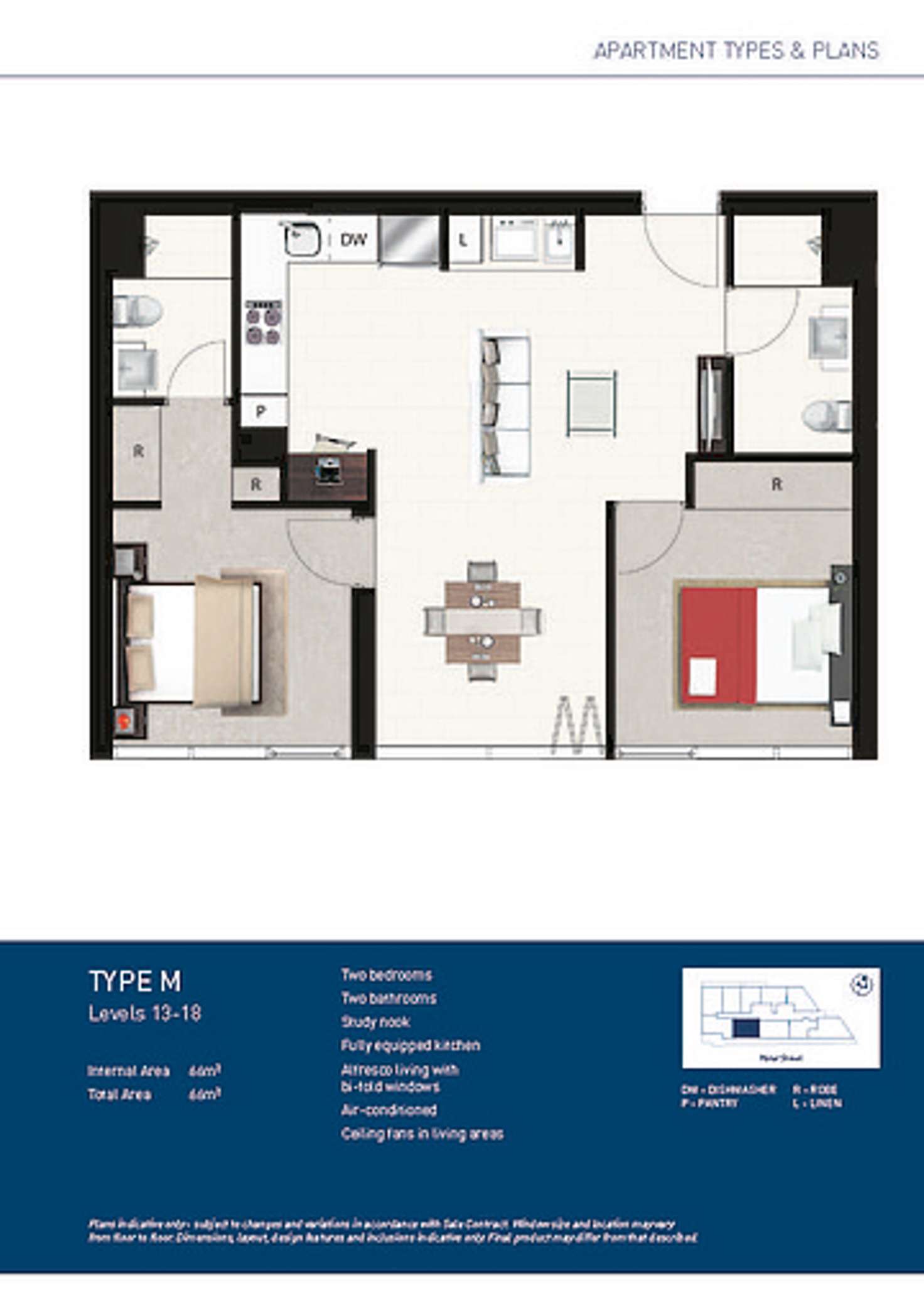 Floorplan of Homely apartment listing, 1310/348 Water Street, Fortitude Valley QLD 4006