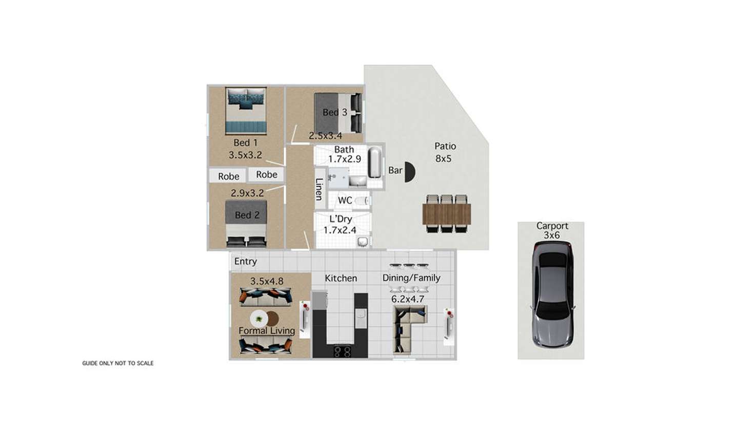 Floorplan of Homely house listing, 17 W G Hayden Drive, Collingwood Park QLD 4301