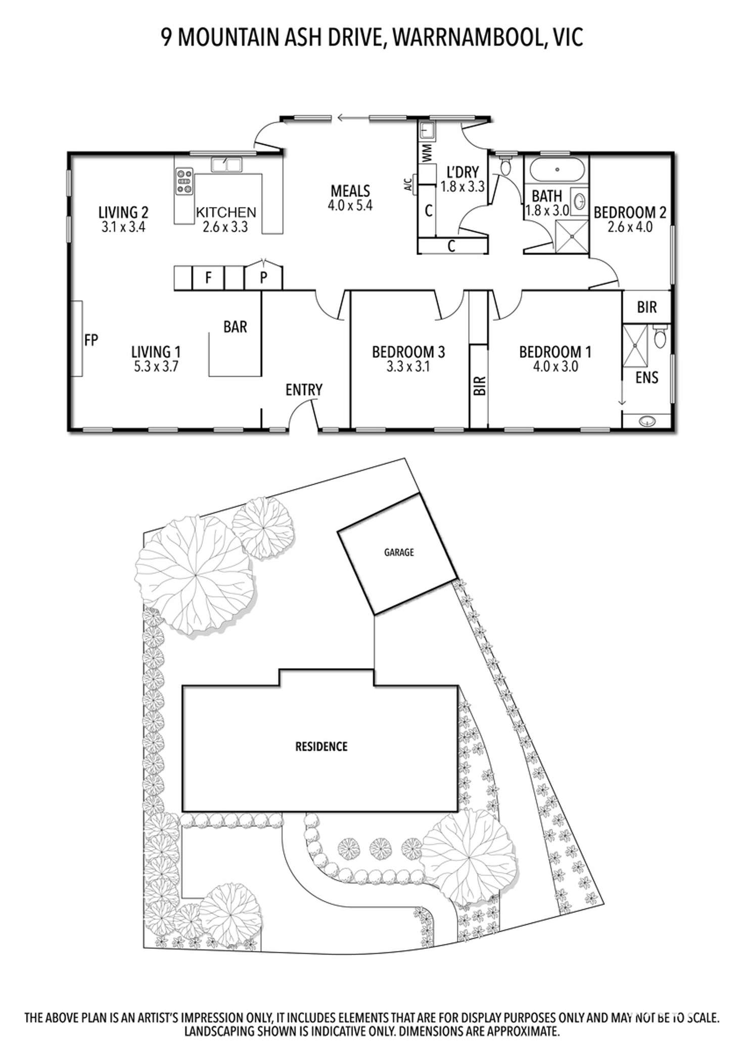 Floorplan of Homely house listing, 9 Mountain Ash Drive, Warrnambool VIC 3280