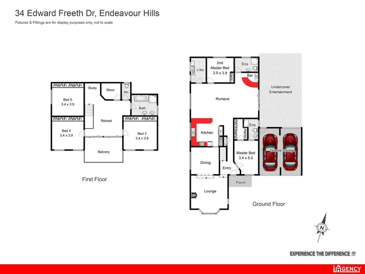 Floorplan of Homely house listing, 34 Edward Freeth Drive, Endeavour Hills VIC 3802