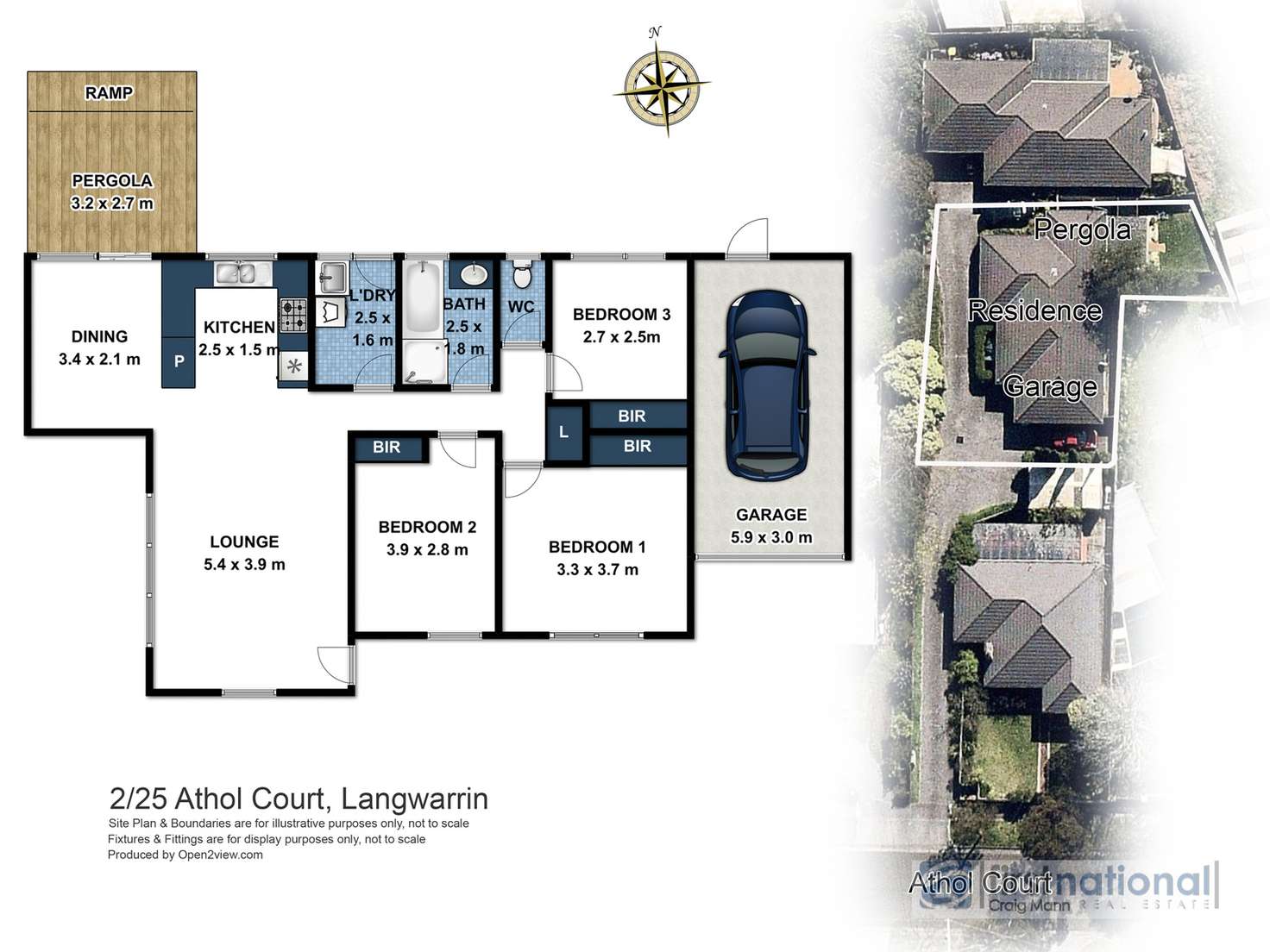 Floorplan of Homely unit listing, 2/25 Athol Court, Langwarrin VIC 3910