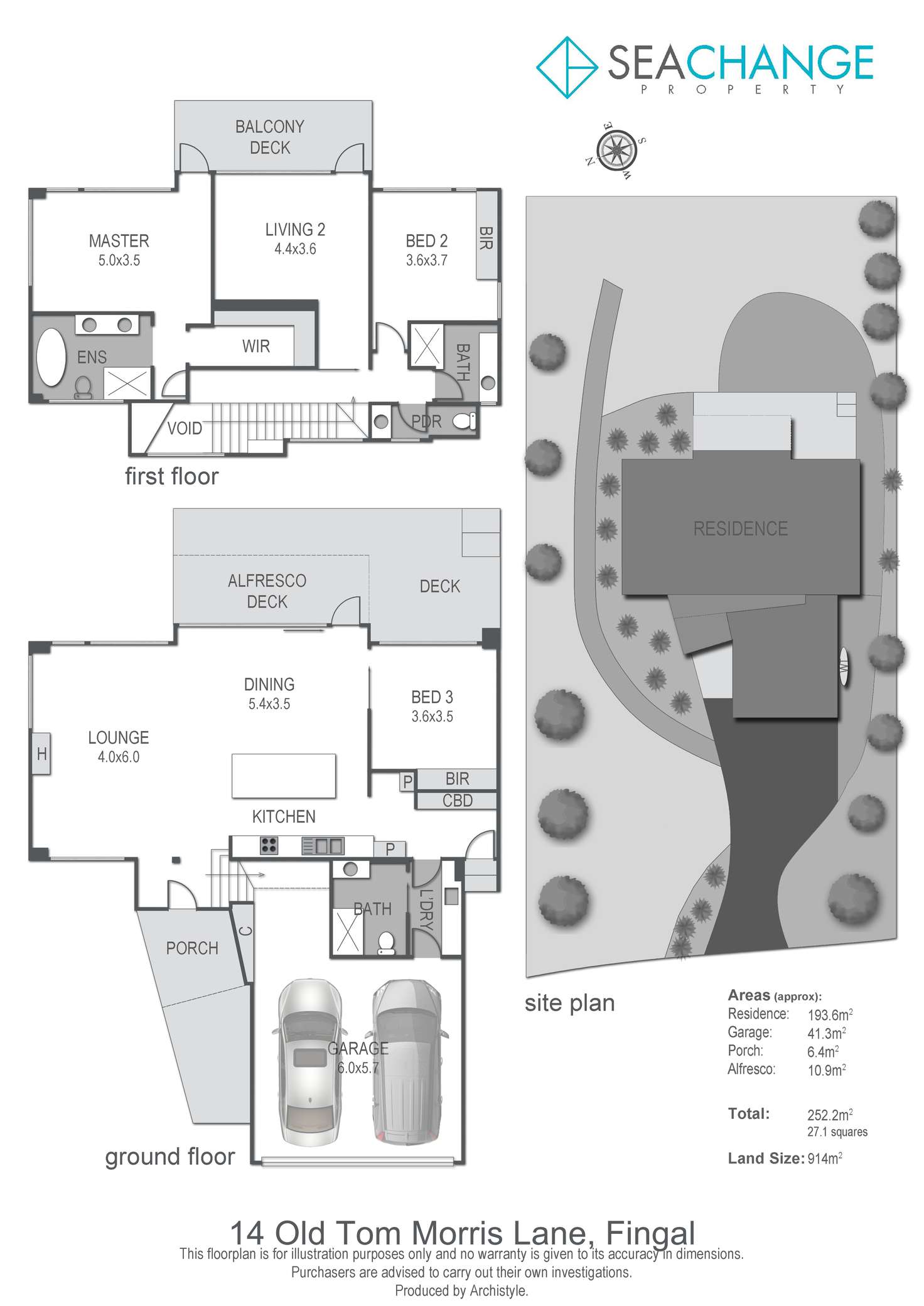Floorplan of Homely house listing, 14 Old Tom Morris Lane, Fingal VIC 3939