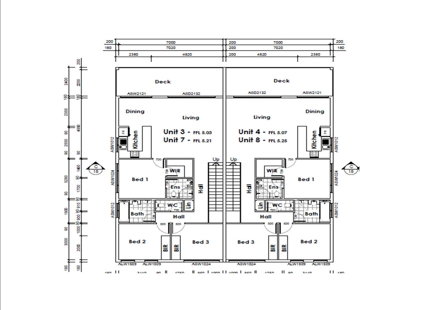 Floorplan of Homely townhouse listing, Townhouse 2/6 Canowindra Court, South Golden Beach NSW 2483