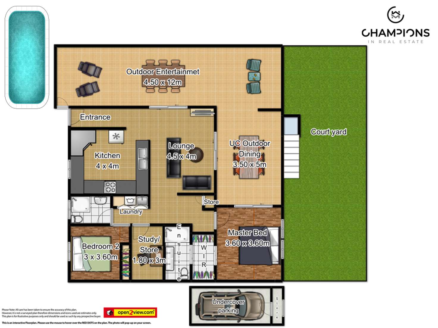 Floorplan of Homely unit listing, 4/110-118 Moore Street, Trinity Beach QLD 4879
