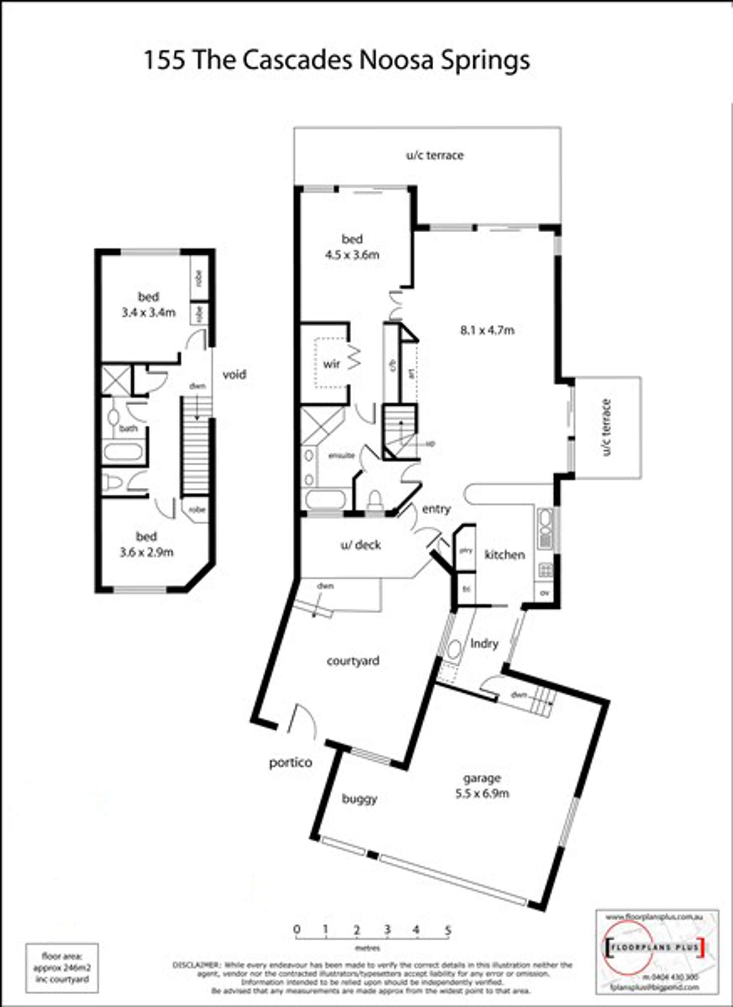 Floorplan of Homely townhouse listing, 155/61 Noosa Springs Drive, Noosa Heads QLD 4567