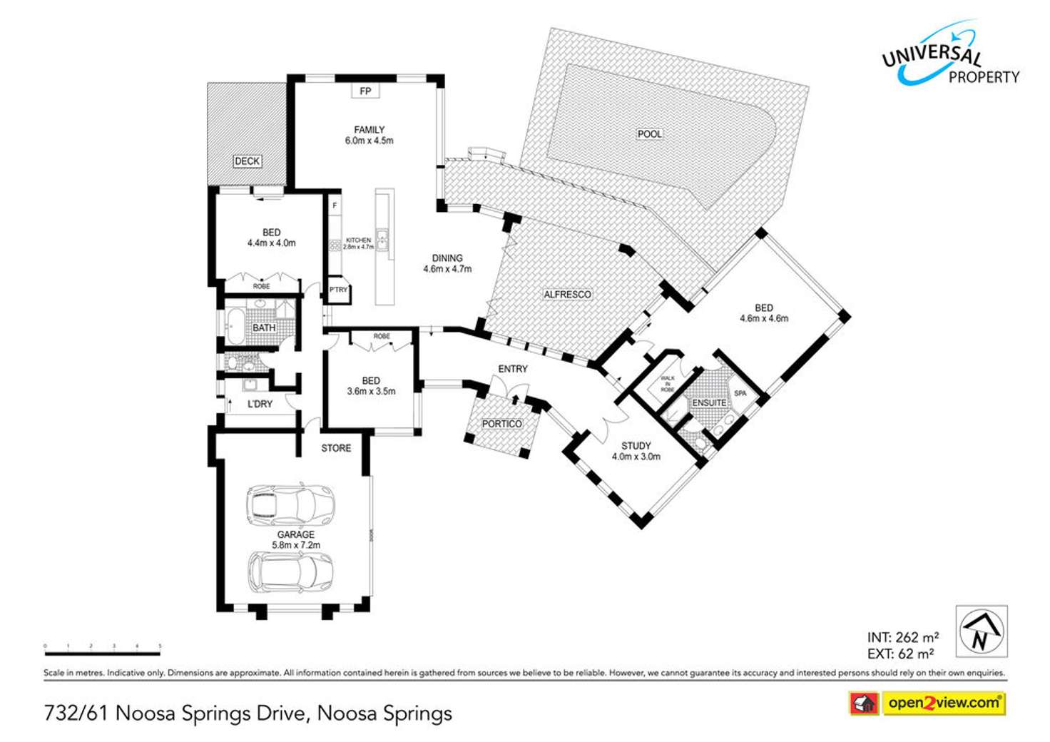 Floorplan of Homely house listing, 732/61 Noosa Springs Drive, Noosa Heads QLD 4567