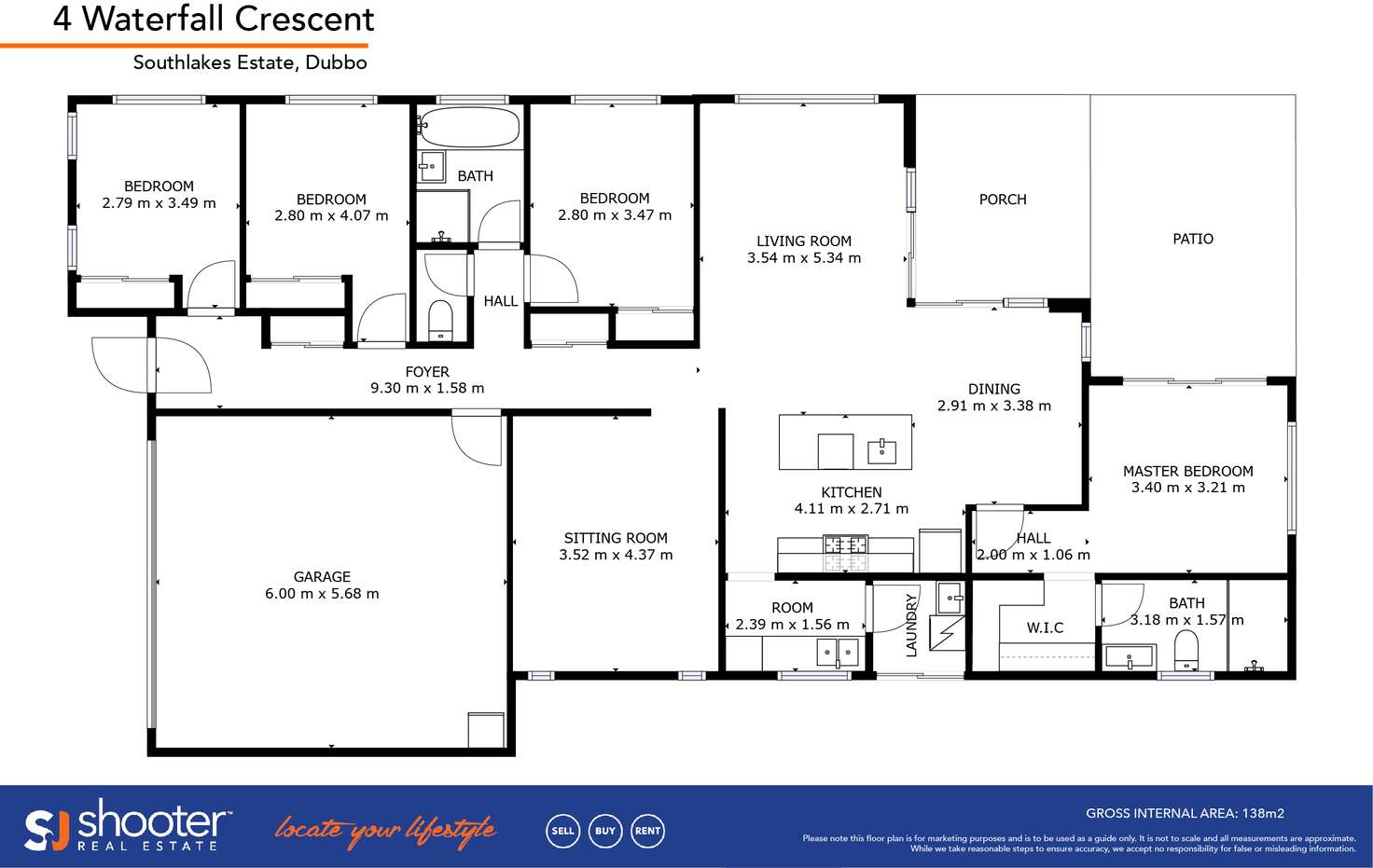 Floorplan of Homely house listing, 4 Waterfall Crescent, Dubbo NSW 2830