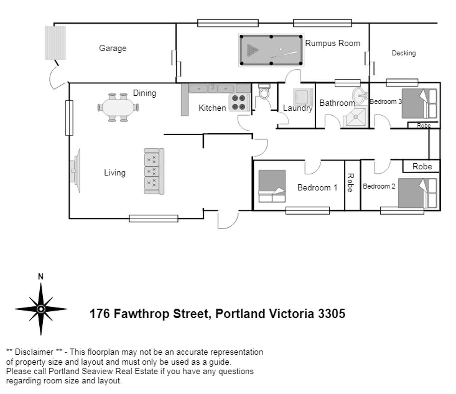 Floorplan of Homely house listing, 176 Fawthrop Street, Portland VIC 3305