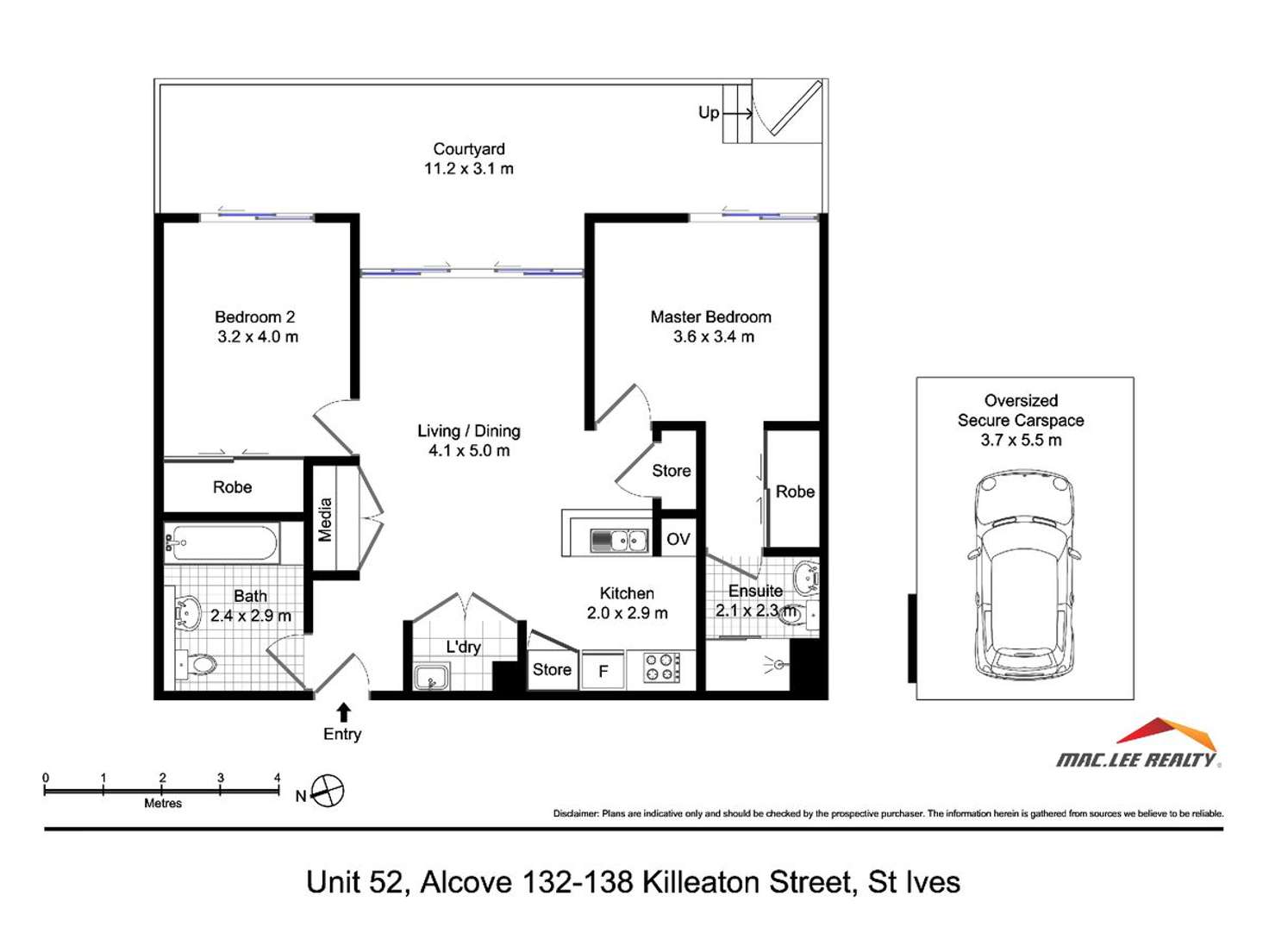 Floorplan of Homely apartment listing, 52/132-138 Killeaton Street, St Ives NSW 2075